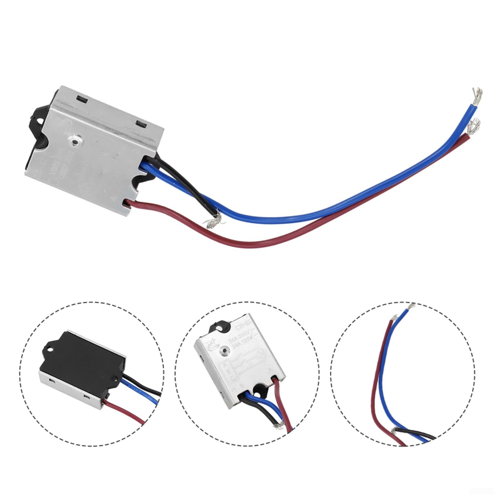 Soft Start Module for Electric Tools 125V/250V 24A - Motor Soft Starter Accessory for Power Tools, Drills & Saws - Reduce Startup Surge & Protect Machinery