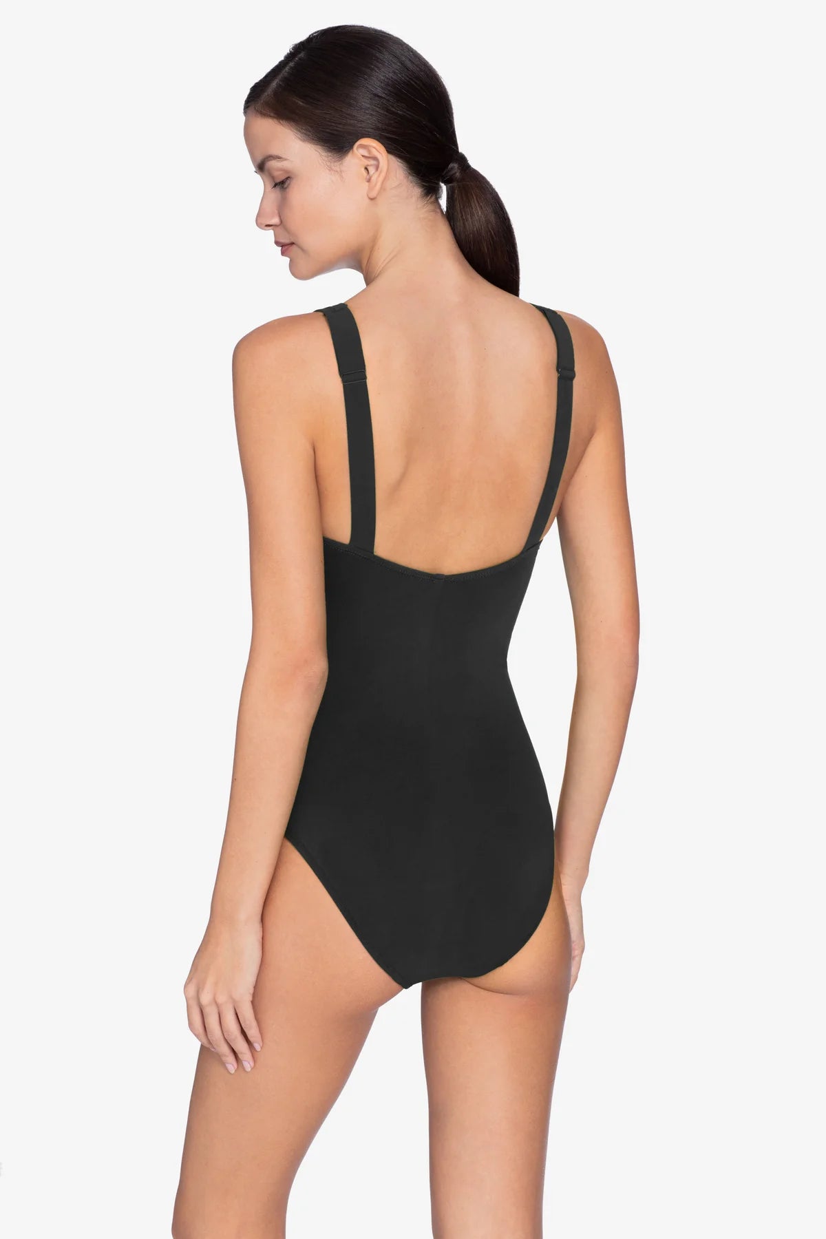 Robin Piccone Ava Knot One Piece Swimsuit - Black | Stylish & Comfortable Swimwear for Women | Perfect for Beach Vacations, Pool Parties & Summer Getaways