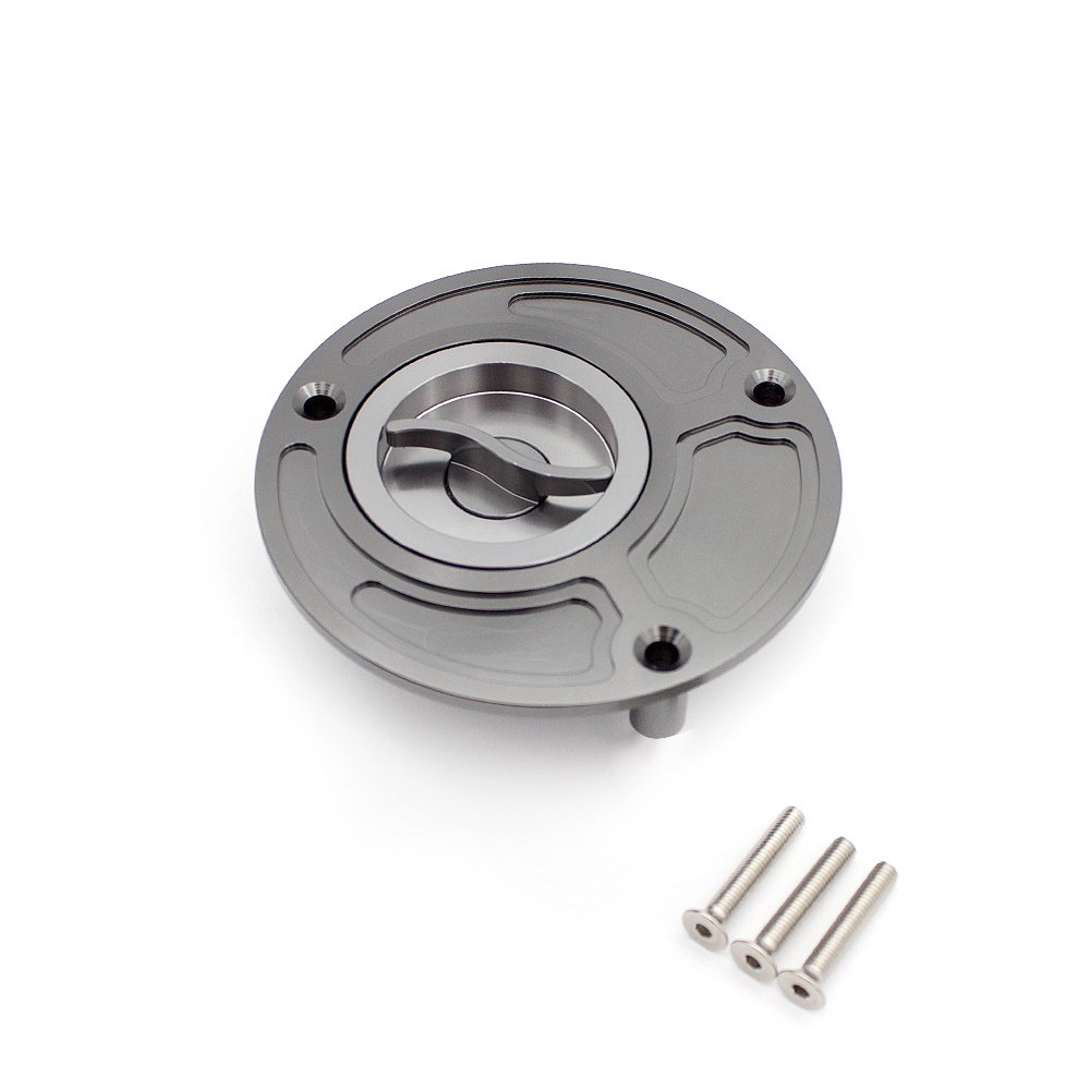 Aluminum Gas Fuel Tank Cap Cover for Ducati 748 916 996 998 848 1098 S/R Monster SuperSports - Universal Fit All Years - Durable Motorcycle Accessory for Road Trips & Daily Commuting