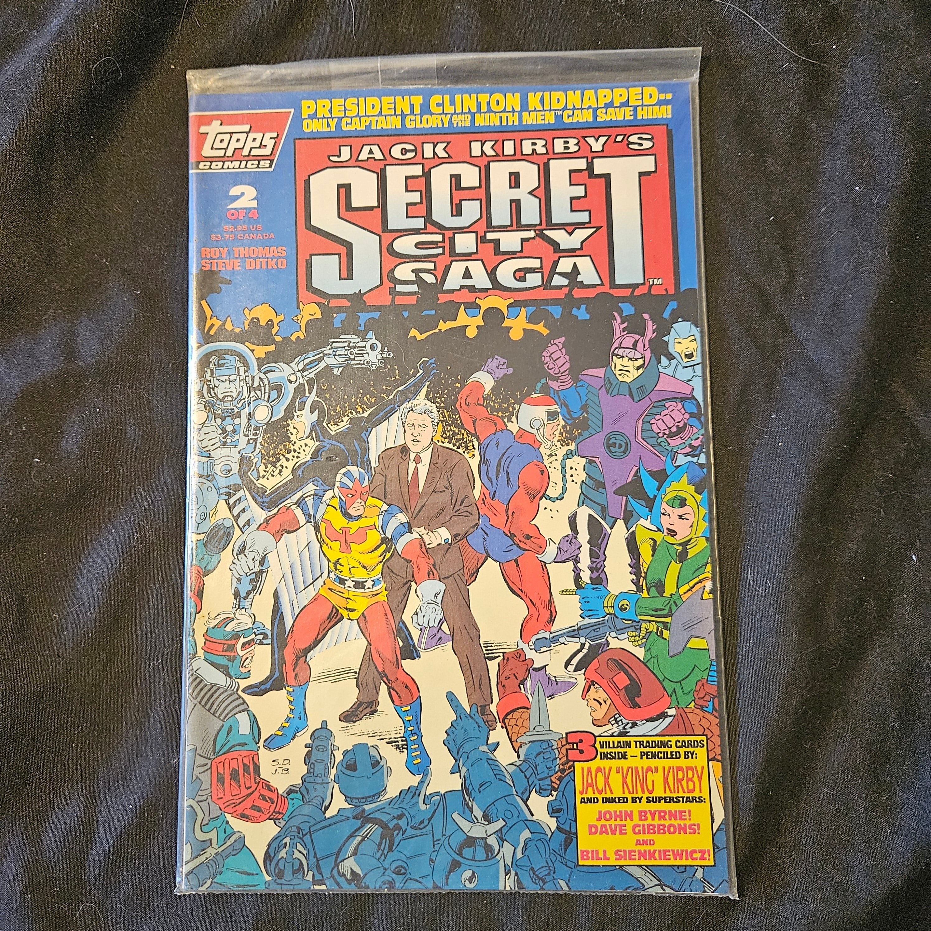 Secret City Saga #2 of 4 - Sealed Vintage Topps Comic Book 1993 | Collectible Comic Series | Perfect for Comic Enthusiasts & Vintage Collectors