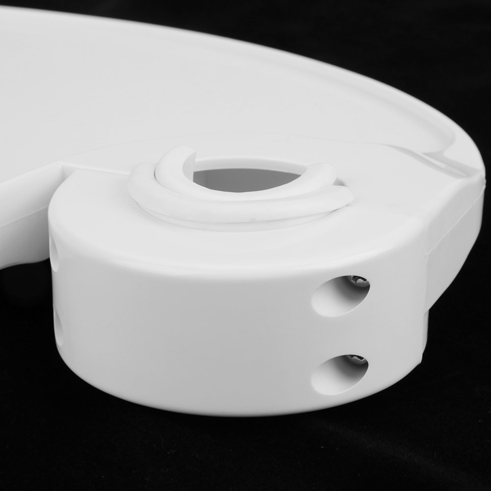 Adjustable Plastic Post Mounted Table Arm for Chairs - Attachable Tray Table Accessory for Dining, Office & Outdoor Use