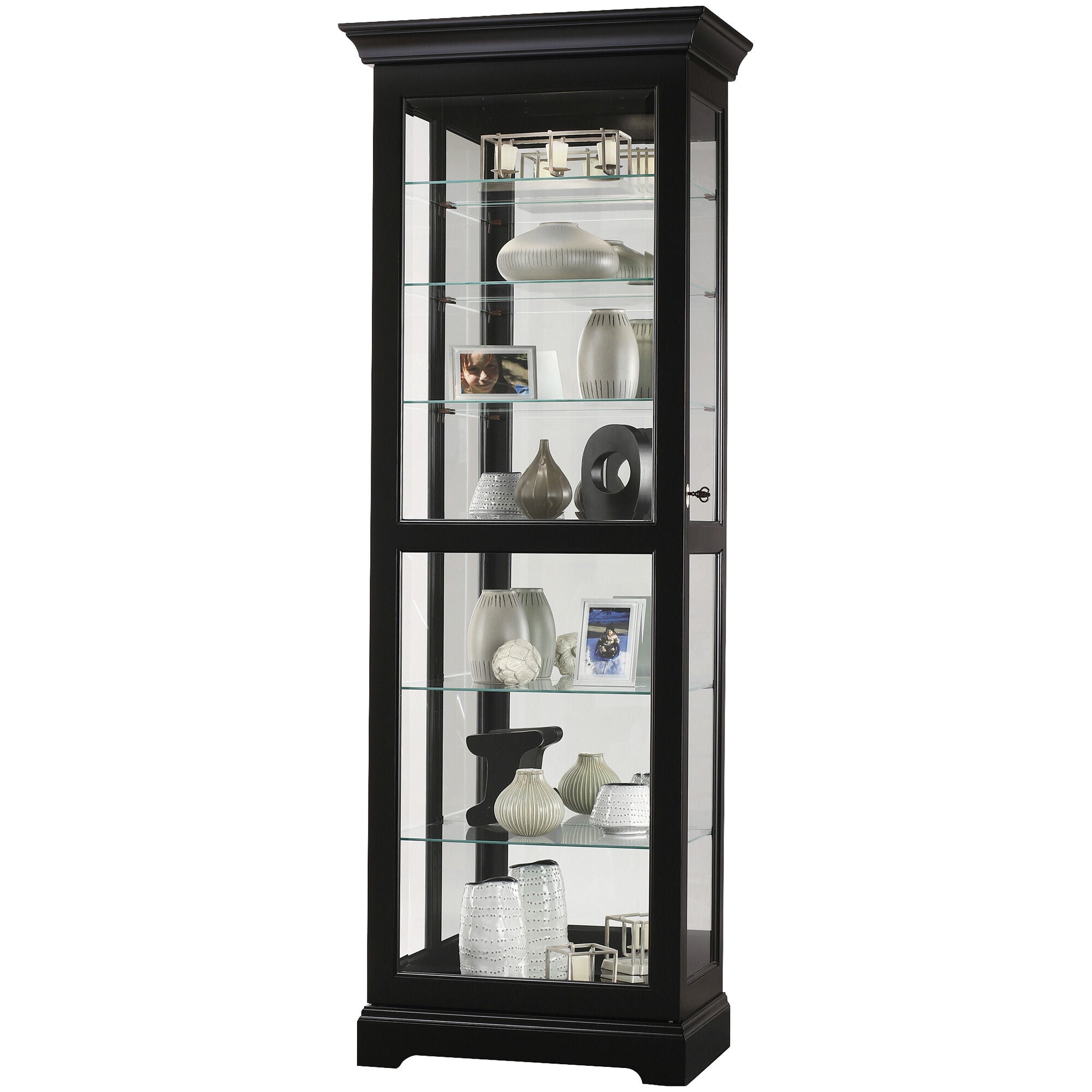 Martindale Curio Cabinet - Glass Display Case for Collectibles & Home Decor - Perfect for Showcasing Antiques, China, and Memorabilia in Living Rooms & Dining Rooms