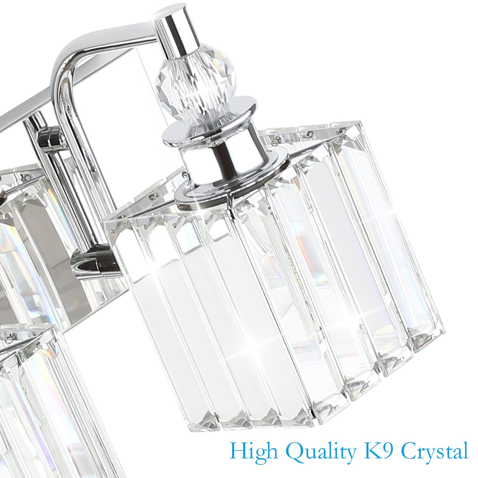 Ralbay Modern Crystal Vanity Light - 4-Light 31.5
