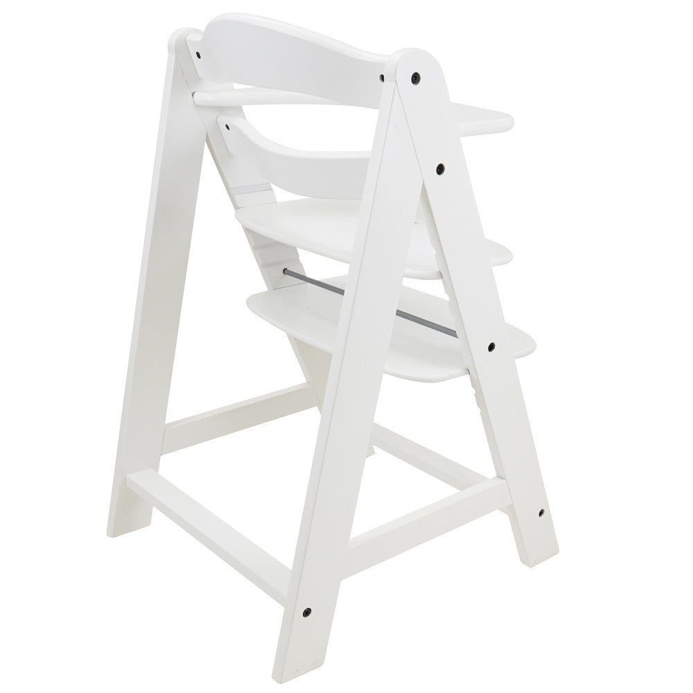 509 Sky Adjustable Wooden Chair - White Durable Beechwood Kids Furniture for Bedroom, Playroom & Nursery | Ergonomic Children's Study Chair