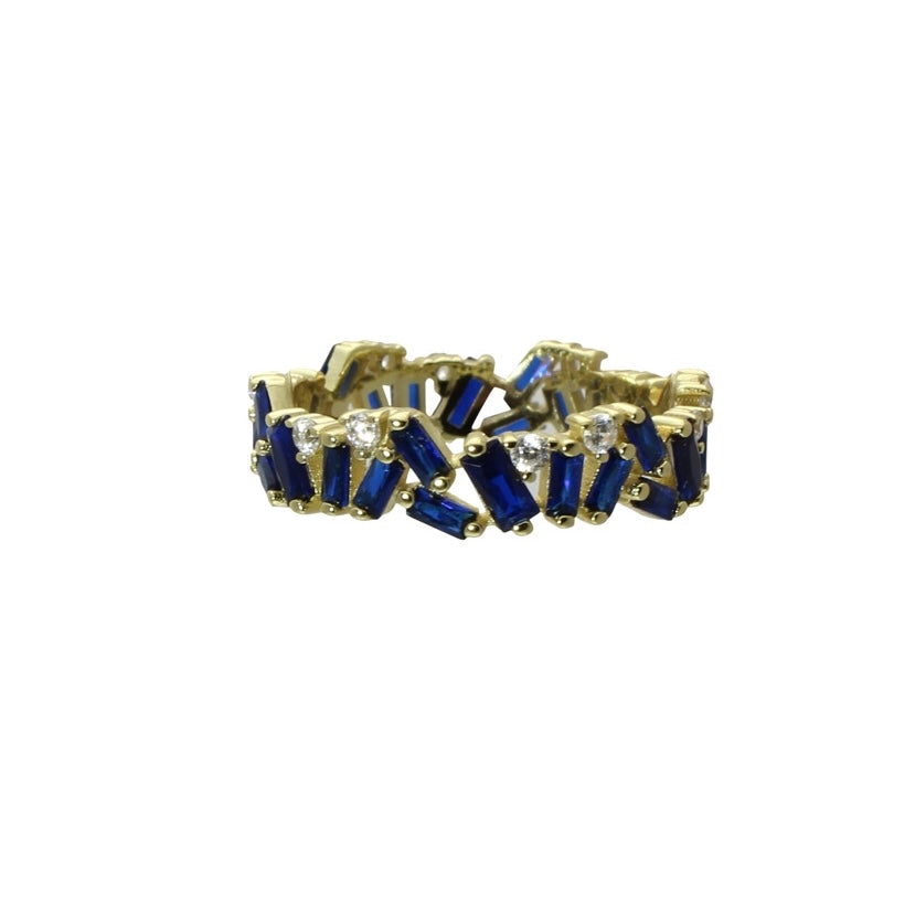 Elegant Jagged Baguette Wedding Bands for Women - Vintage Inspired Stackable Rings for Bridal, Anniversary & Special Occasions