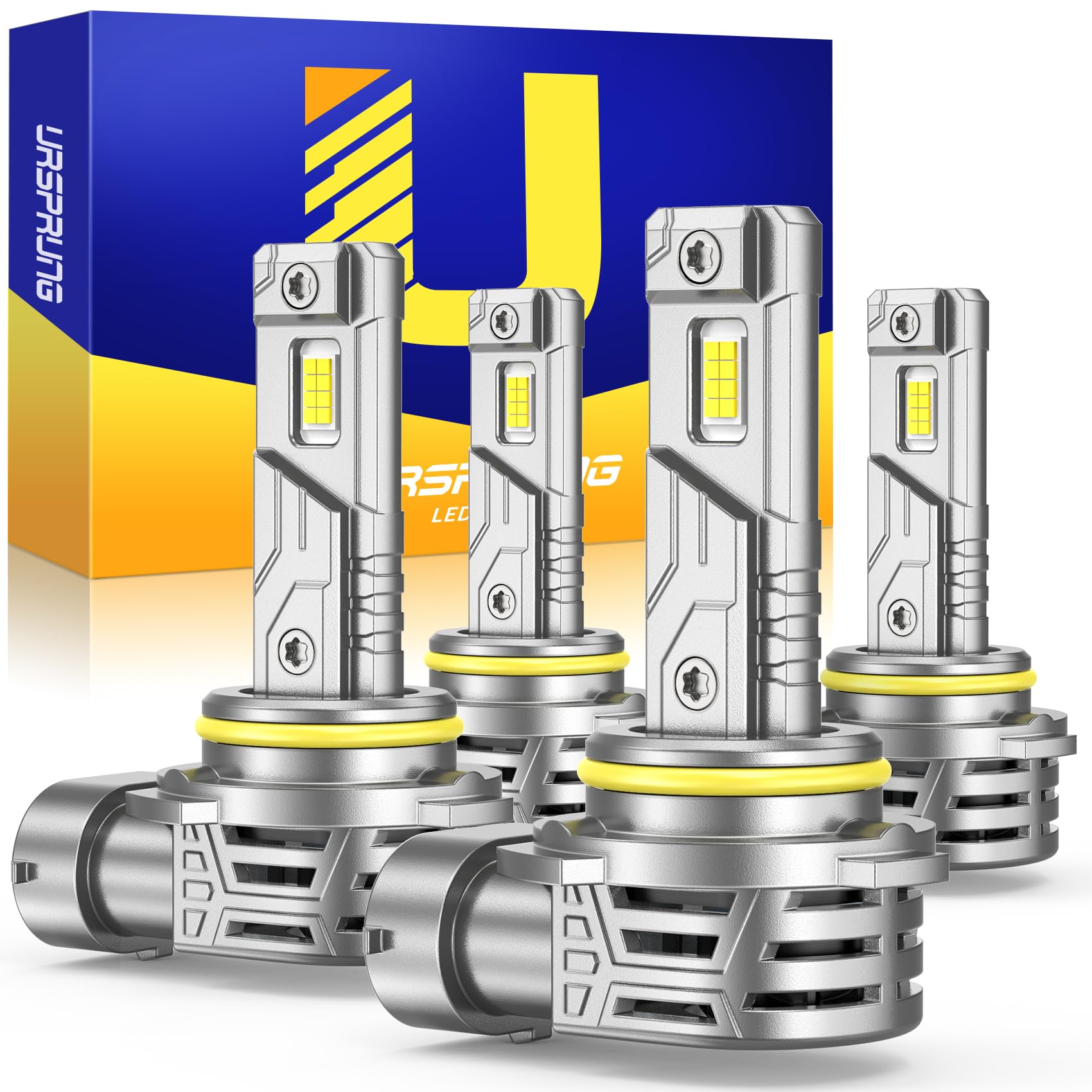 **Ursprung 9005/HB3 9006/HB4 LED Light Bulbs Combo – 60,000LM Super Bright, 6500K Cool White, Mini Size, Plug & Play, CANBus Ready, IP68 Waterproof – Perfect for Fog Lights & Headlights (Pack of 2)**    *(Ideal for Off-Roading, Night Driving & Extreme Weather Conditions)*
