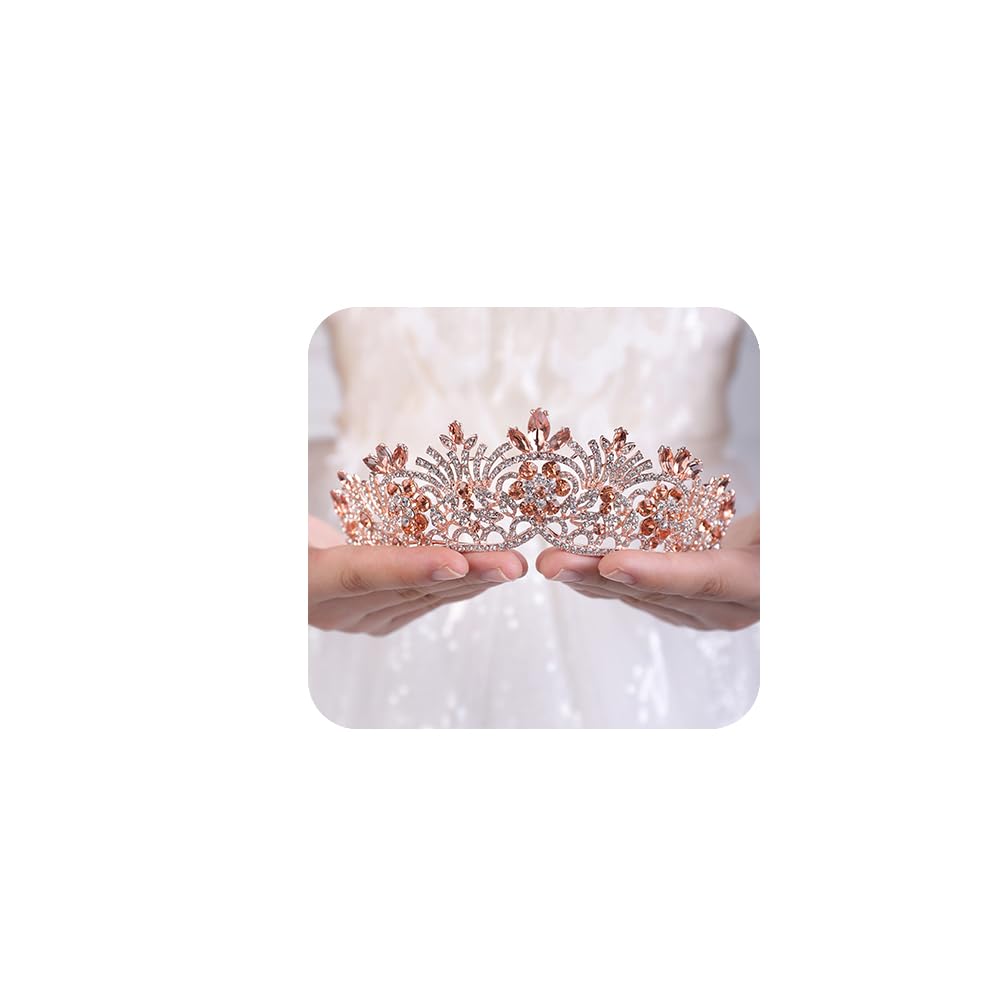 JWICOS Crystal Wedding Tiara Crown for Brides - Perfect for Bridal Party & Photos