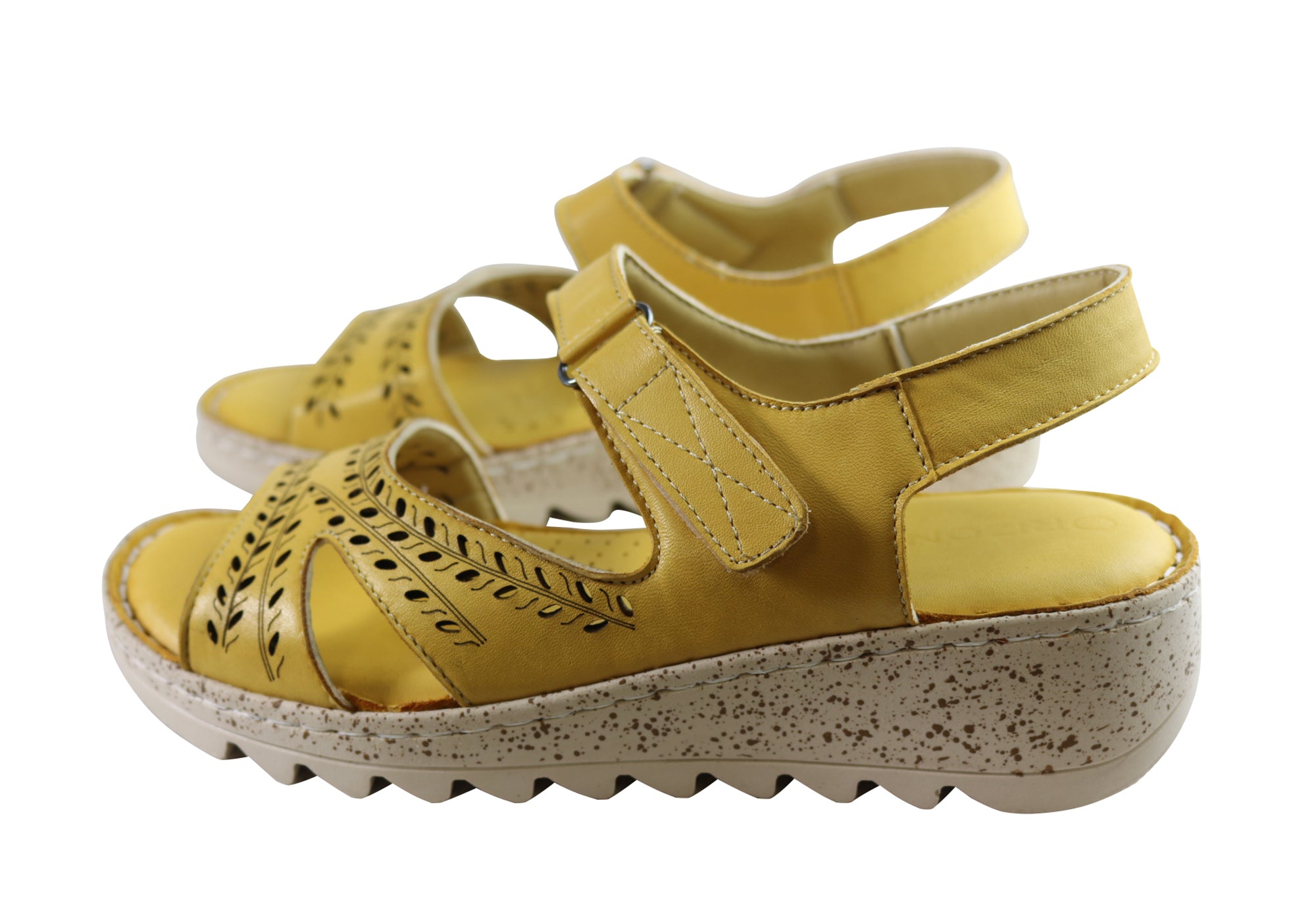 Orizonte Blanche Women's Comfortable Leather Sandals - European Style Summer Casual Shoes for Walking, Travel & Beach Vacations