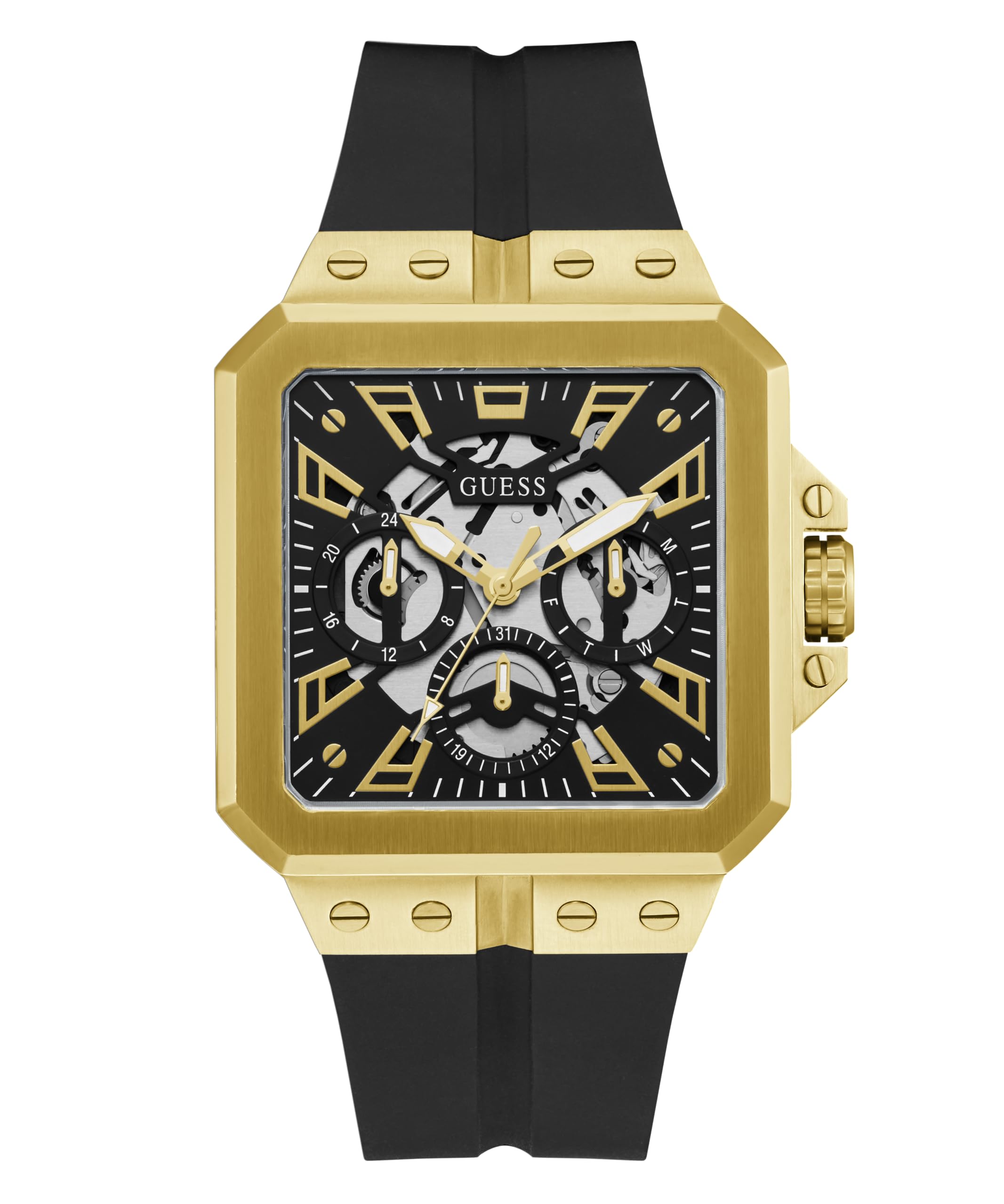 GUESS Men's 42mm Stainless Steel Chronograph Watch with Date Window - Casual & Dress Watches for Business, Office, and Everyday Wear