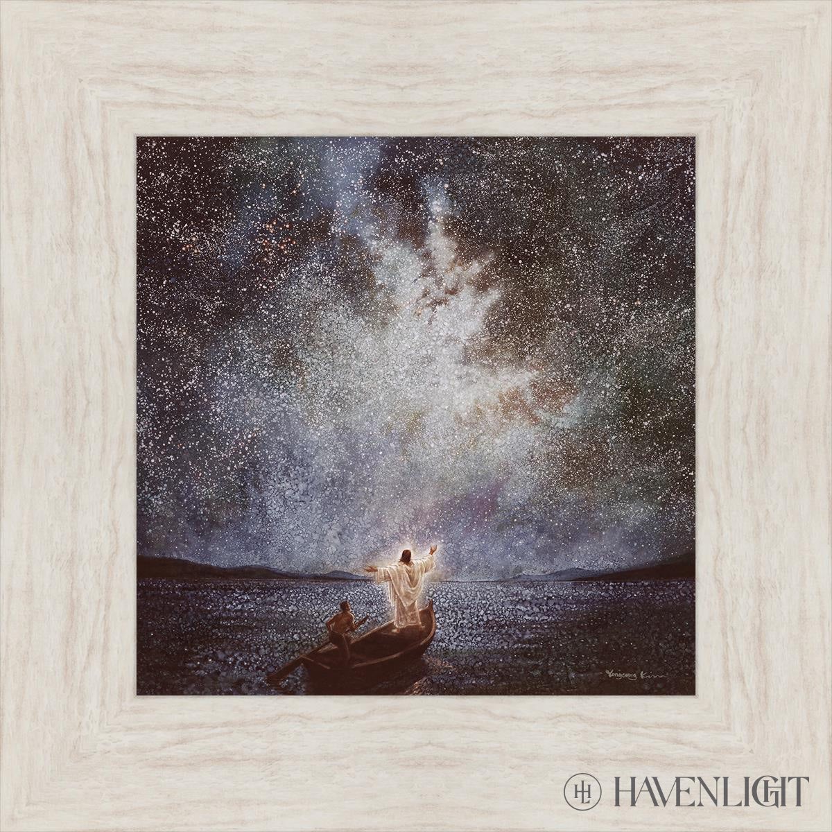 Calm And Stars By Yongsung Kim - Beautiful Celestial Wall Art for Home & Office Decor - Perfect for Bedroom, Living Room, Meditation Space