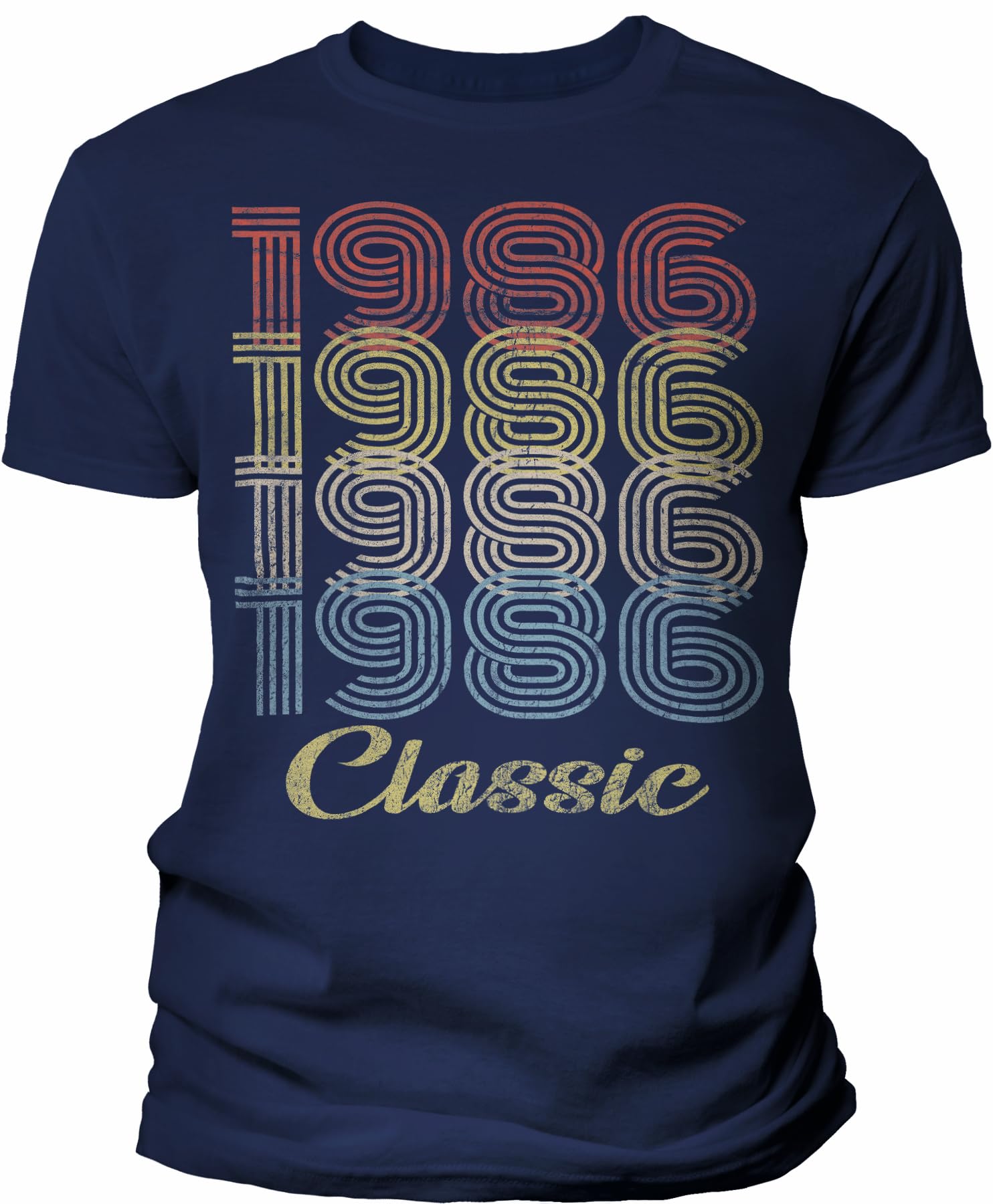 1986 Vintage 39th Birthday Shirt for Men - Classic Retro 39 Year Old Gift Idea - Perfect for 39th Birthday Parties & Celebrations