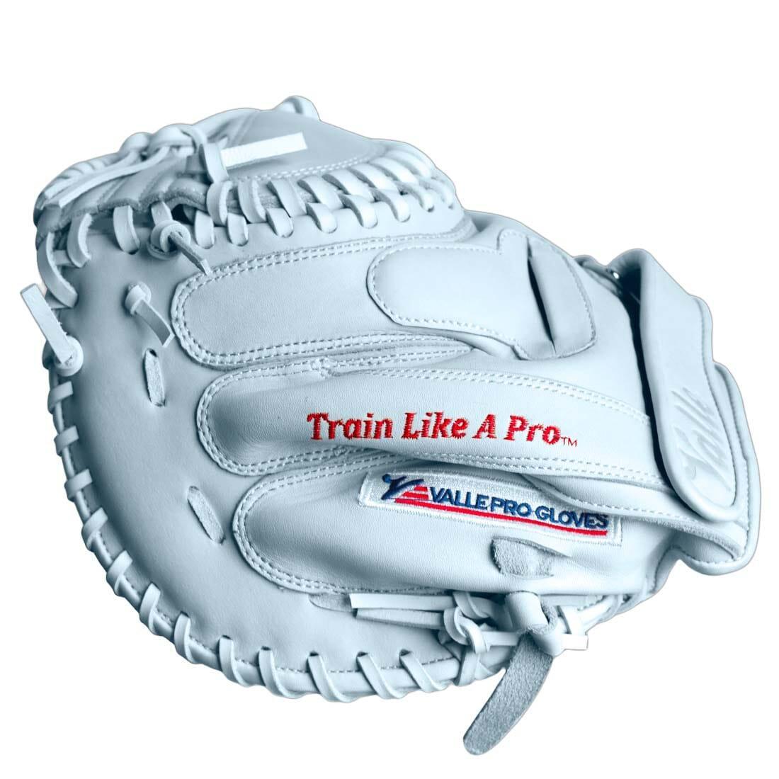 Valle Eagle T28 Softball Catcher's Mitt - Premium Leather Training Glove for Baseball & Fastpitch - Perfect for Catchers, Coaches & Youth Players - Ideal for Practice, Games & Fielding Drills