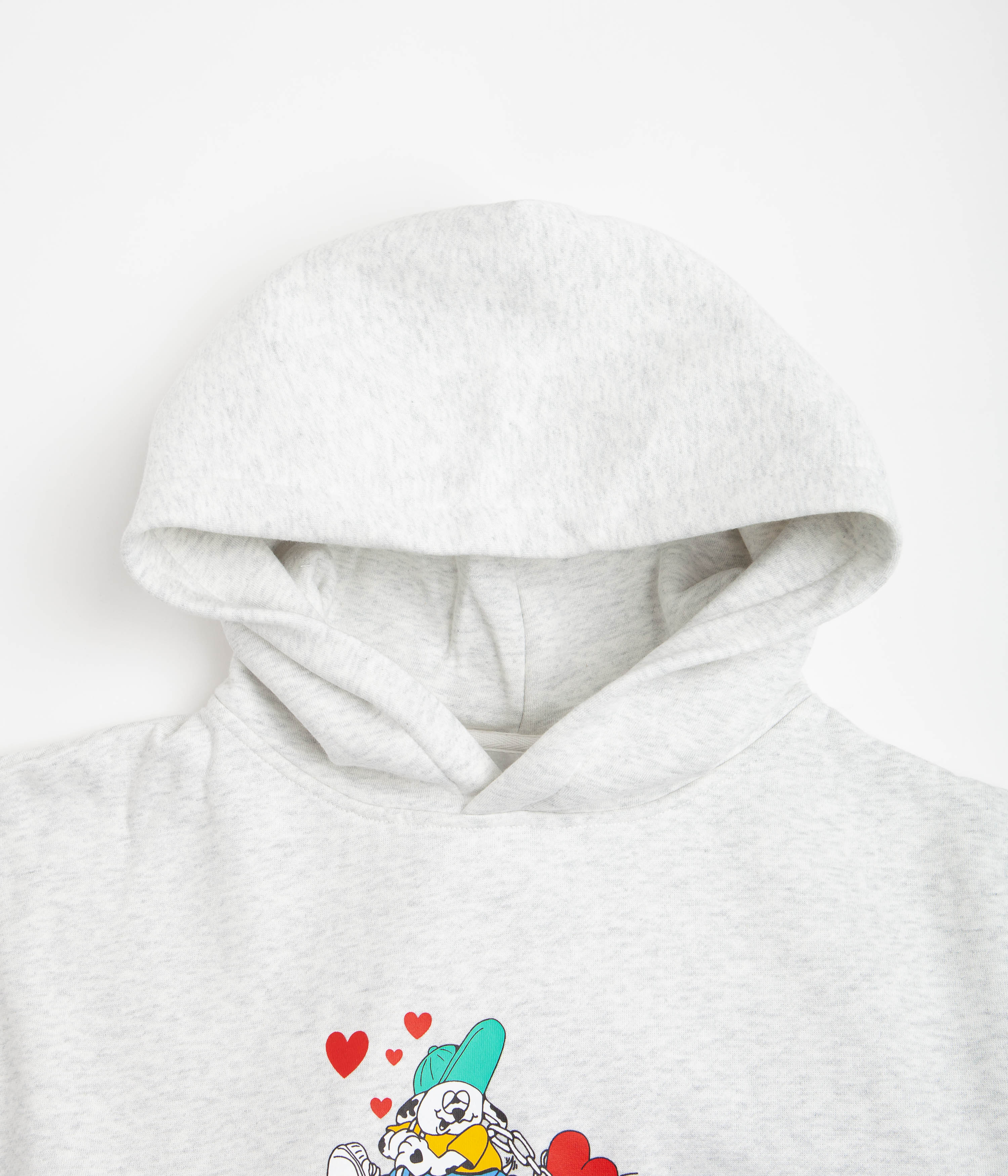 Butter Goods Puppy Love Hoodie - Ash Grey | Cute Dog Lover Sweatshirt for Women & Men | Perfect for Casual Wear, Street Style & Pet Lovers Fashion