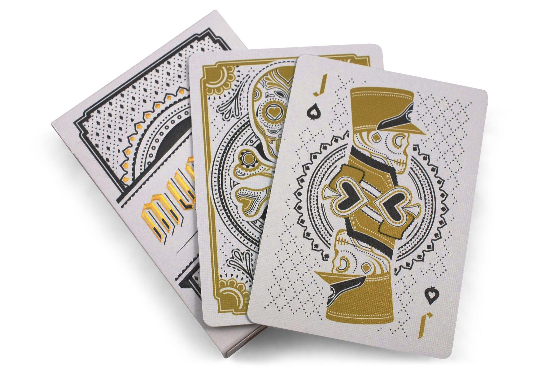 Muertos Mourning Gold Playing Cards - Elegant Day of the Dead Themed Deck for Collectors, Poker & Magic Tricks | Perfect for Halloween, Gifts & Game Nights