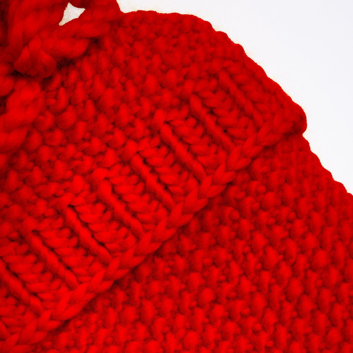 Cozy Red Knitted Hot Water Bottle Cover Kit - DIY Warm Winter Accessory for Home, Office & Travel Comfort