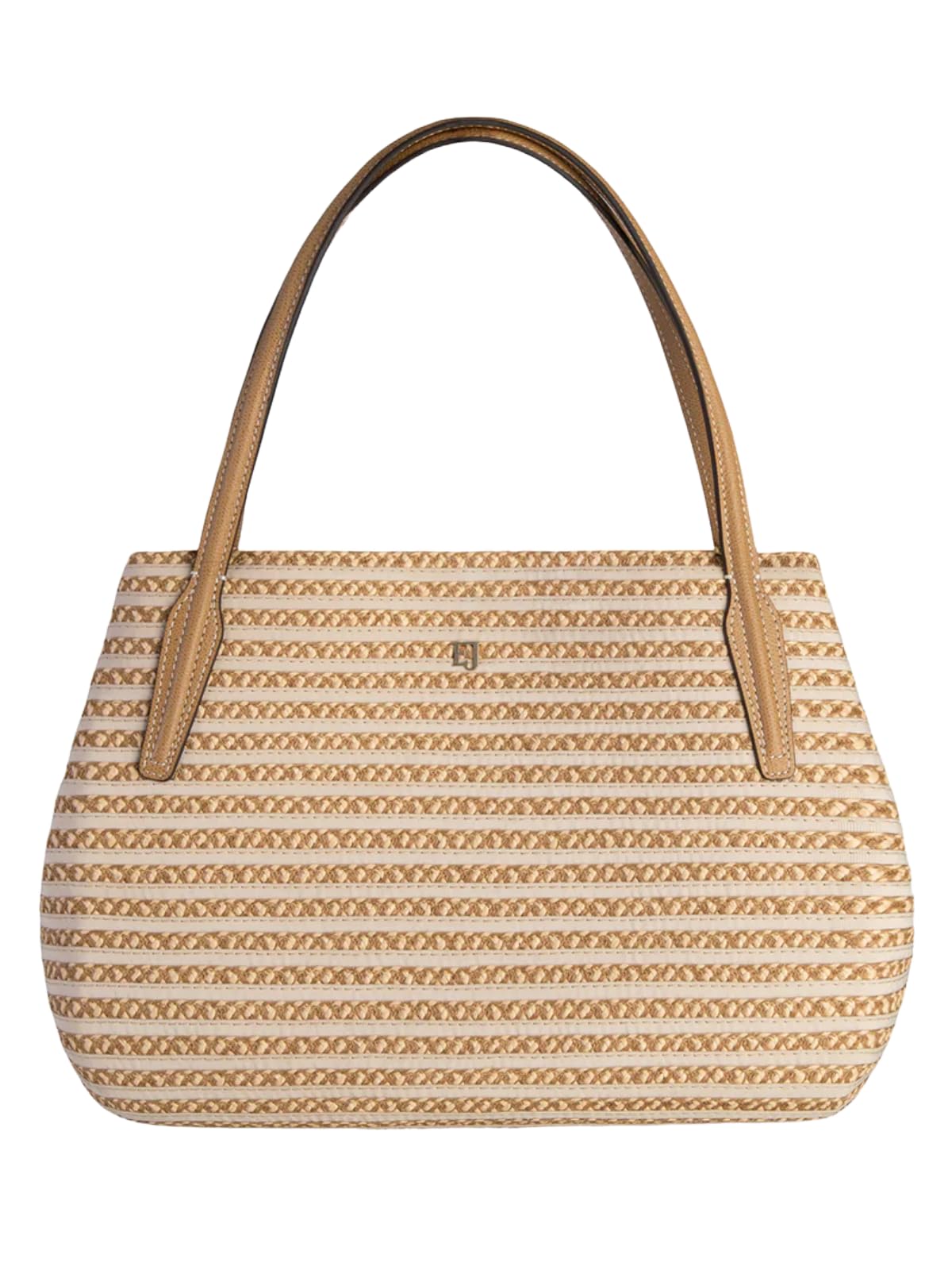 Eric Javits Squishee Isla Straw Tote Bag for Women - Lightweight Woven Summer Beach Purse - Stylish Handbag for Travel, Shopping & Outdoor Activities