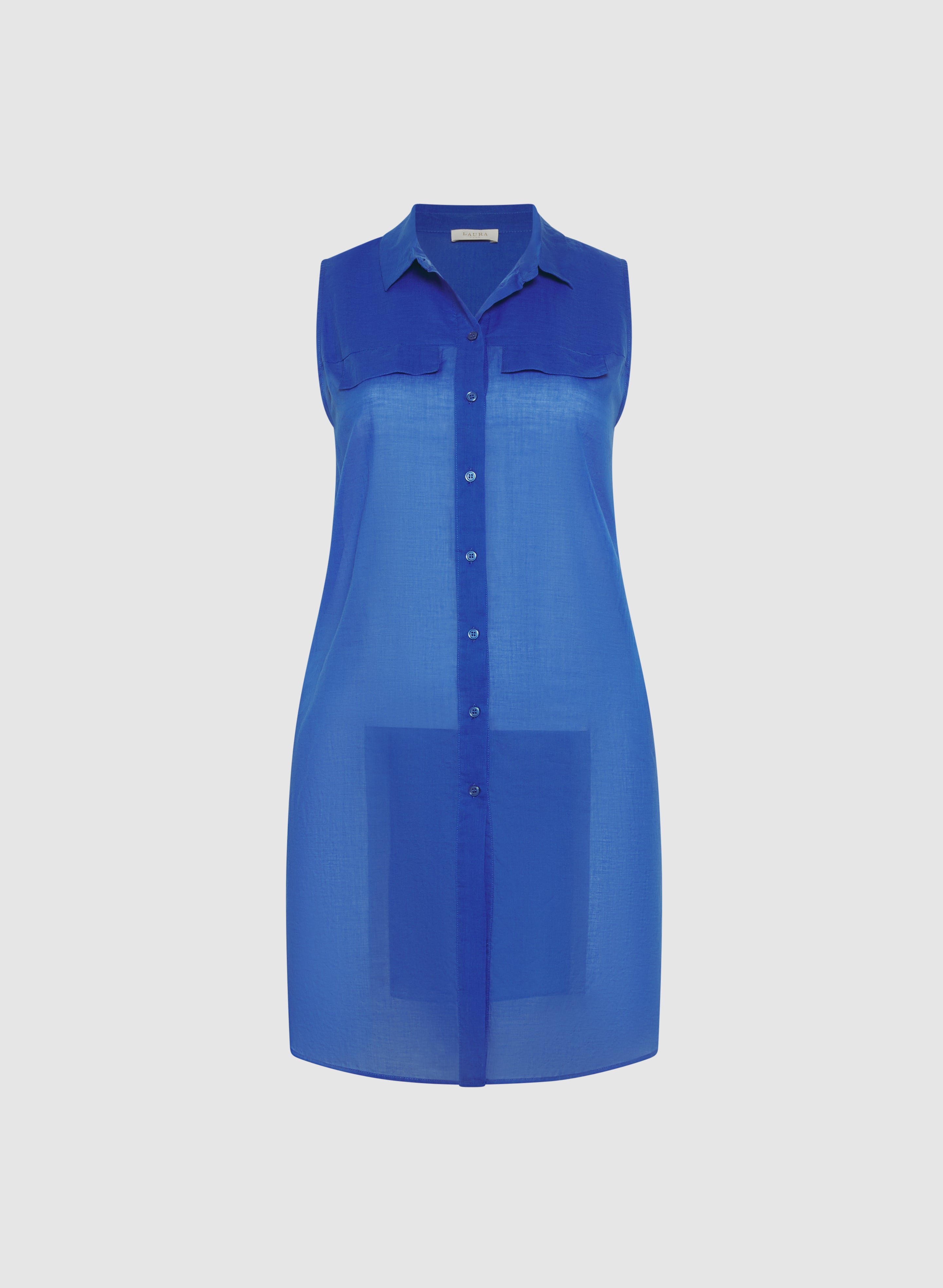 Breathable Button Down Cotton Voile Blouse for Women - Perfect for Office Wear & Summer Outfits