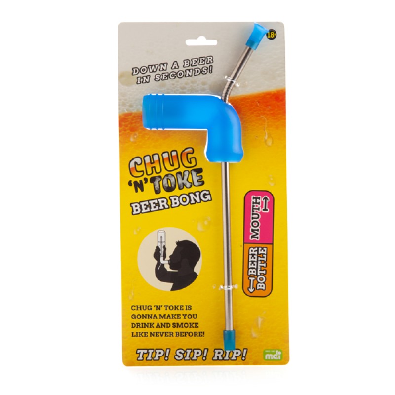 Chug 'N' Toke Beer Bong - Premium Party Drinking Funnel for Beer Chugging & Social Gatherings - Perfect for College Parties, Tailgates & Festivals