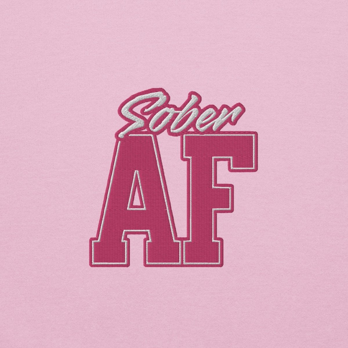 Sober AF Premium Embroidered Unisex Hoodie - Soft Cotton Pullover Sweatshirt for Men & Women | Perfect for Casual Wear, Street Style & Everyday Comfort