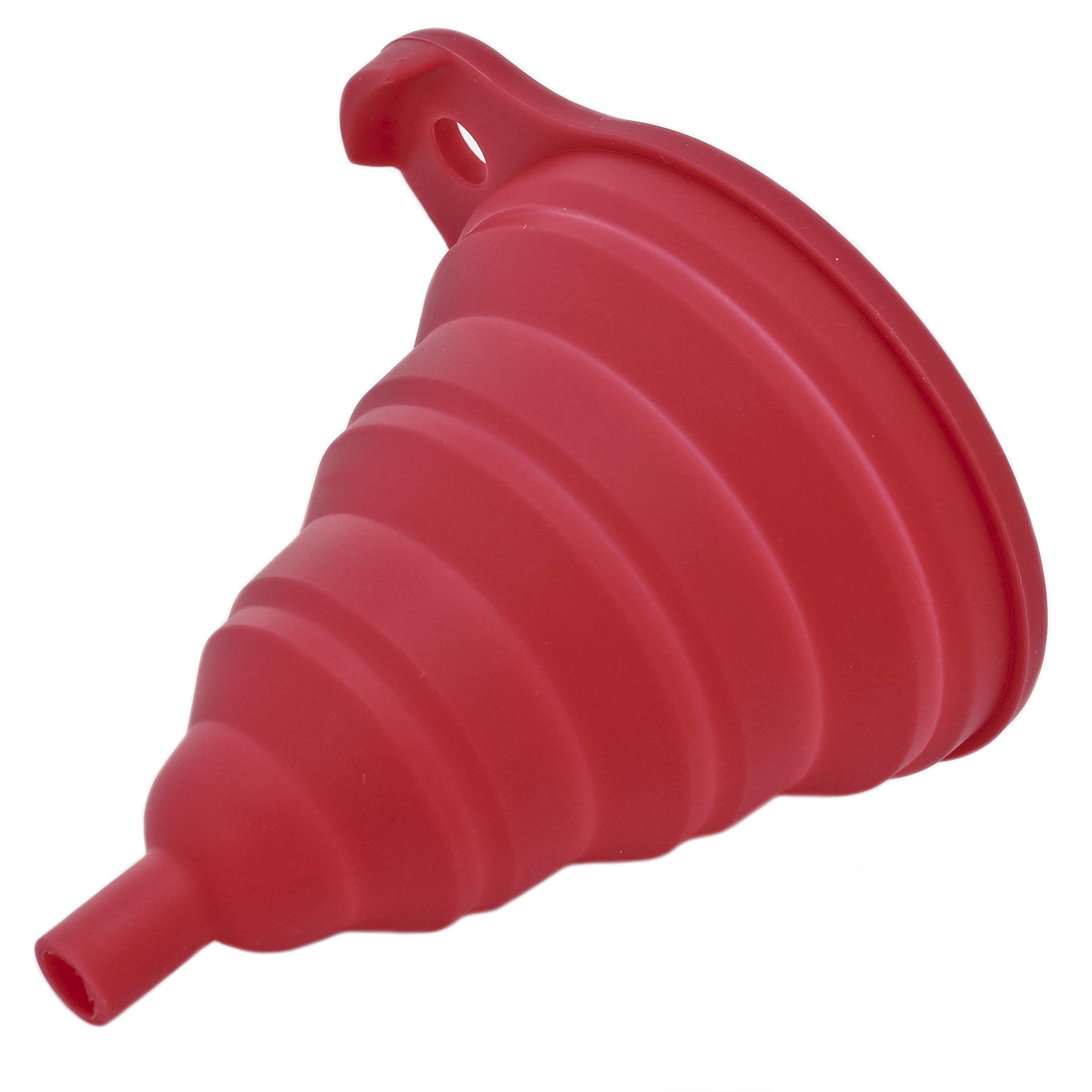Zoie + Chloe Space Saving Silicone Foldable Collapsible Kitchen Funnel for Cooking, Baking, and Liquid Transfer - Perfect for Small Kitchens, Camping & RV Use