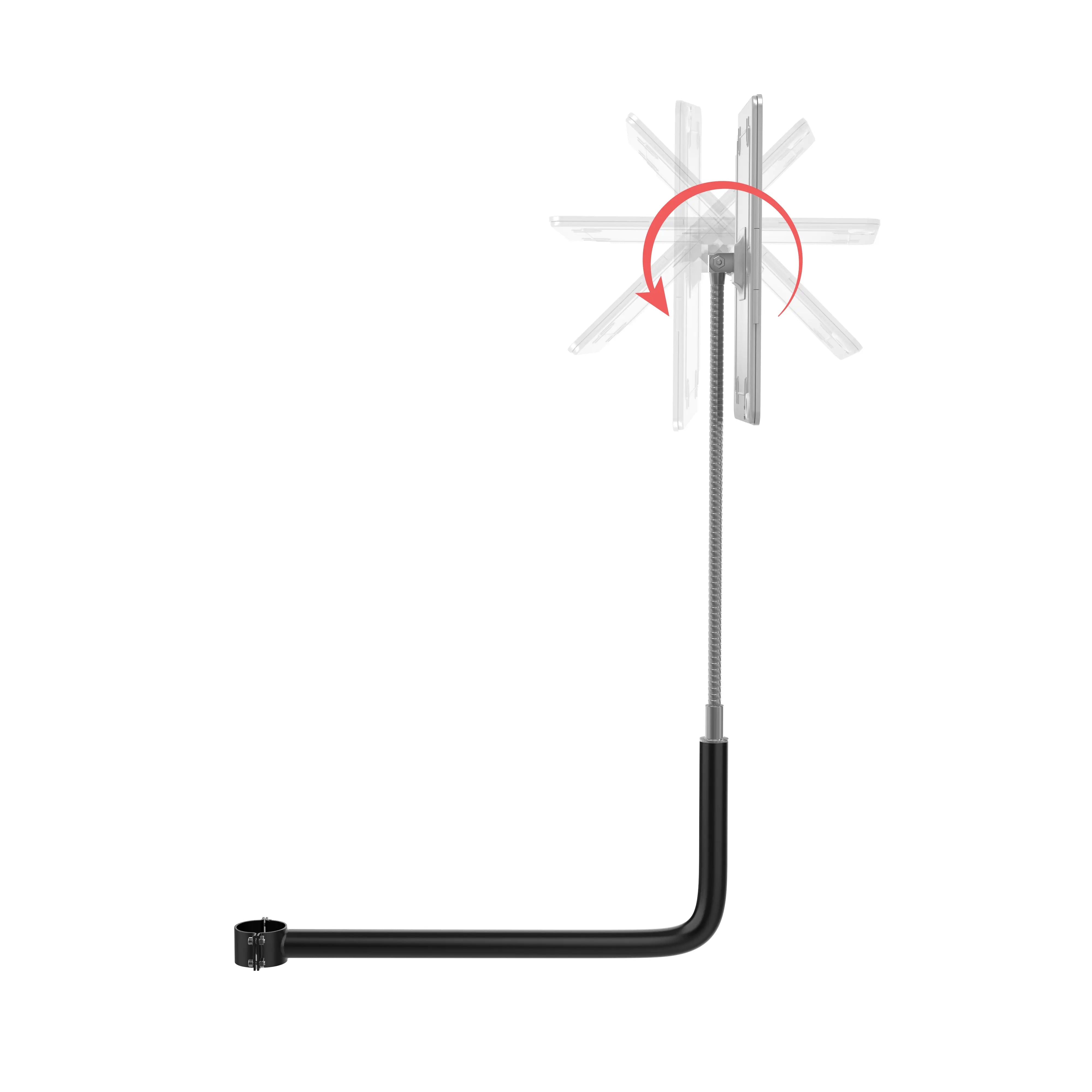 Ergonomic Gooseneck Tablet Holder with Clamp - Adjustable Phone & iPad Stand for Desk, Bed, Sofa - Perfect for Reading, Watching Videos & Video Calls