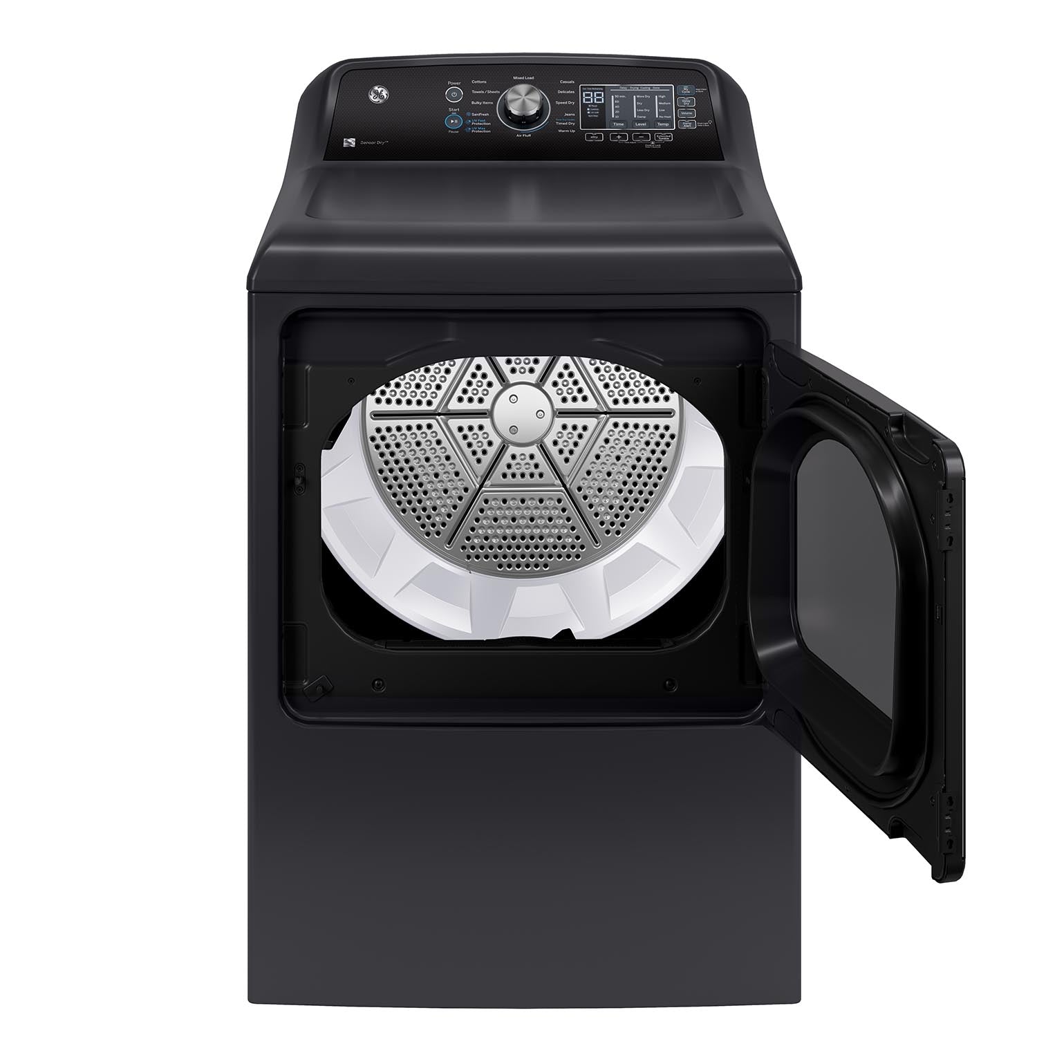 GE GTD69EBPTDG 7.4 Cu. Ft. Diamond Grey Electric Dryer - Large Capacity, Energy Efficient Clothes Dryer for Home & Laundry Room (Perfect for Families, Apartments & Heavy-Duty Laundry Needs)