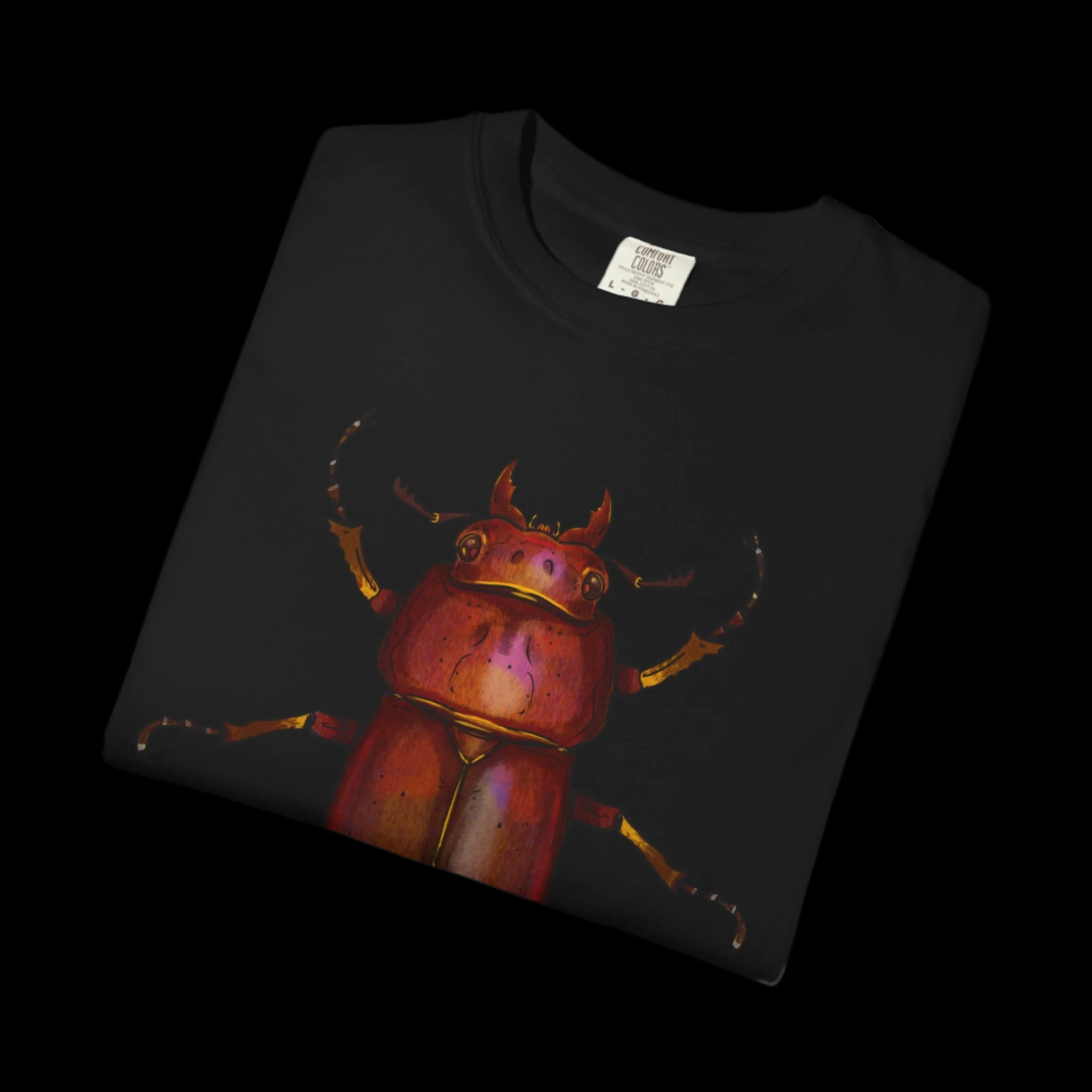 Unisex Paxton Gate Red Stag Beetle Graphic Tee by Kris Struble - Perfect for Nature Lovers & Entomology Enthusiasts