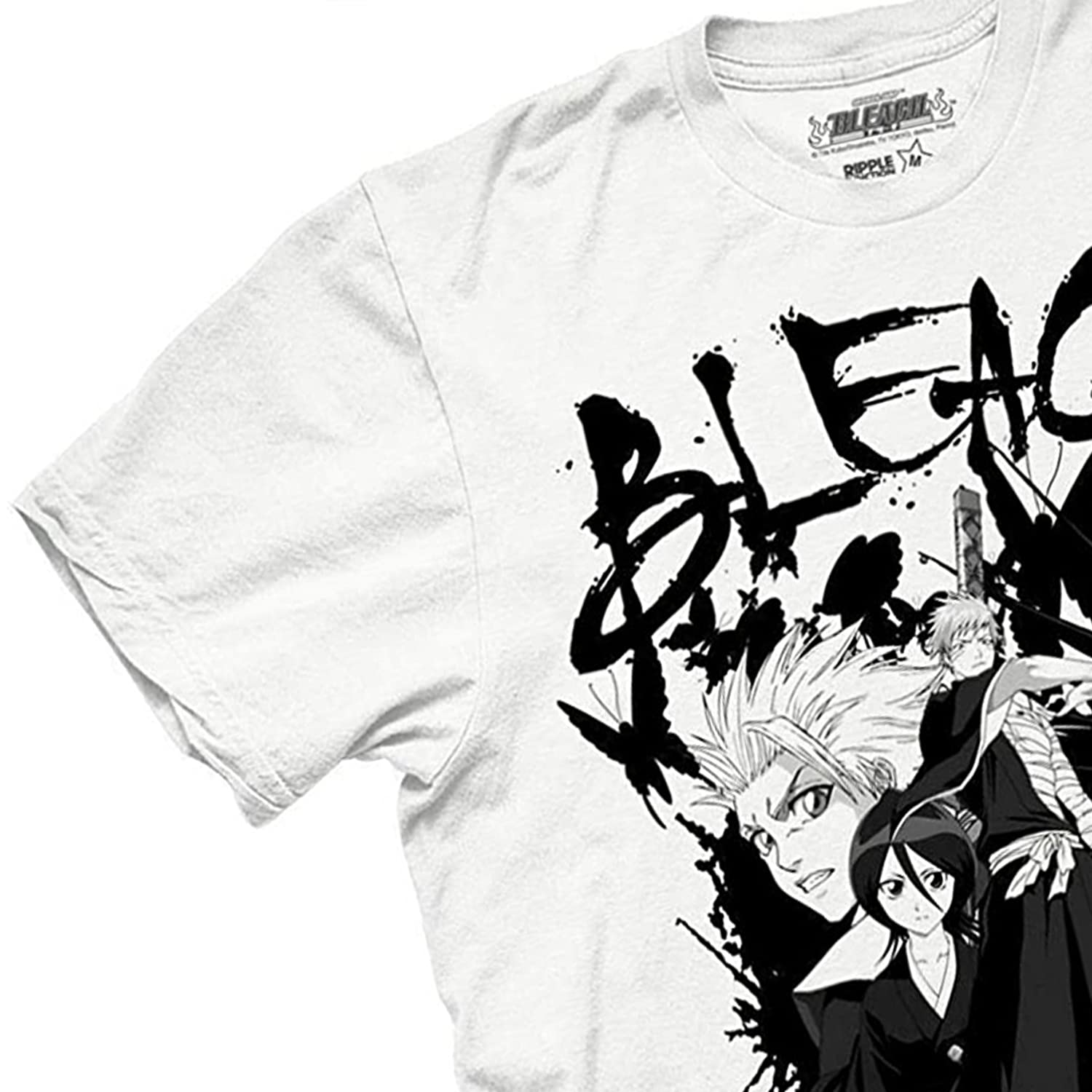 Bleach Anime T-Shirt for Men - Ichigo Kurosaki Graphic Tee - Cool Manga Fashion Shirt - Perfect for Cosplay, Anime Conventions & Casual Wear