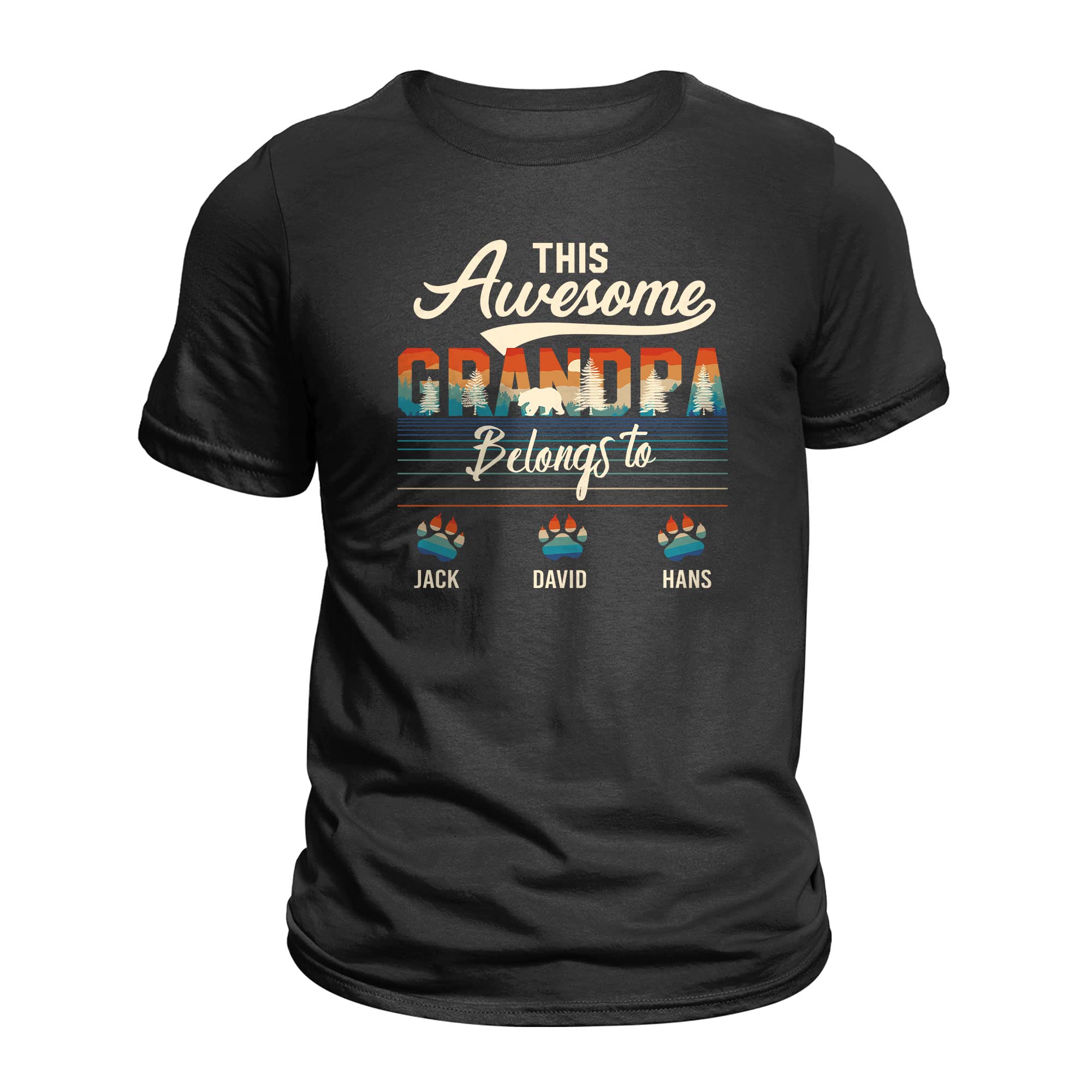 Custom Personalized Dad Shirt with Kids Names | Unique Father's Day Gift | Birthday Present for Dad | Family Matching Outfit Idea