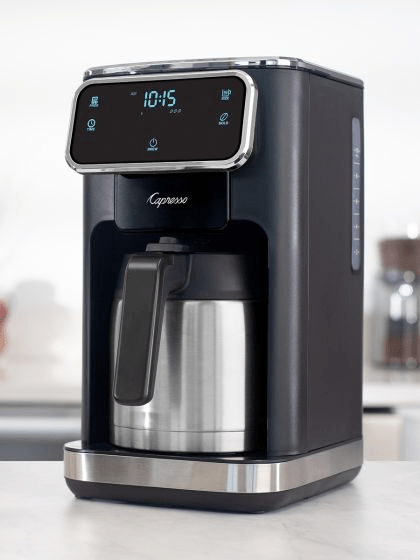 Capresso 10 Cup Touchscreen Coffee Maker with Thermal Carafe - Stainless Steel Programmable Drip Coffee Machine for Home & Office - Perfect for Morning Brews & Entertaining Guests