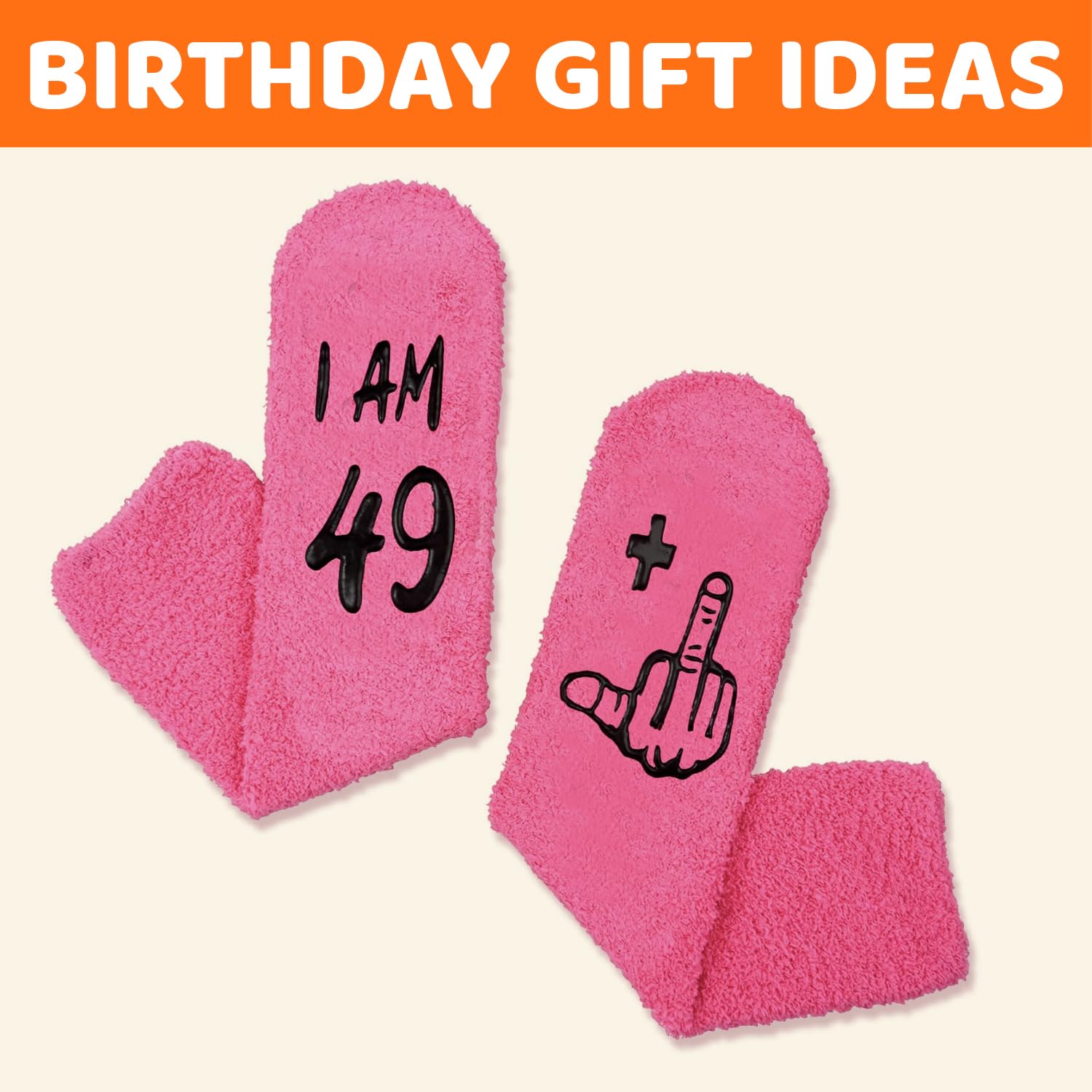 HappyPop Funny 50th Birthday Gifts for Women - Novelty Socks for 45-50 Year Old Women | Perfect 50th Birthday Party Favors & Humorous Gifts for Mom, Wife, Sister