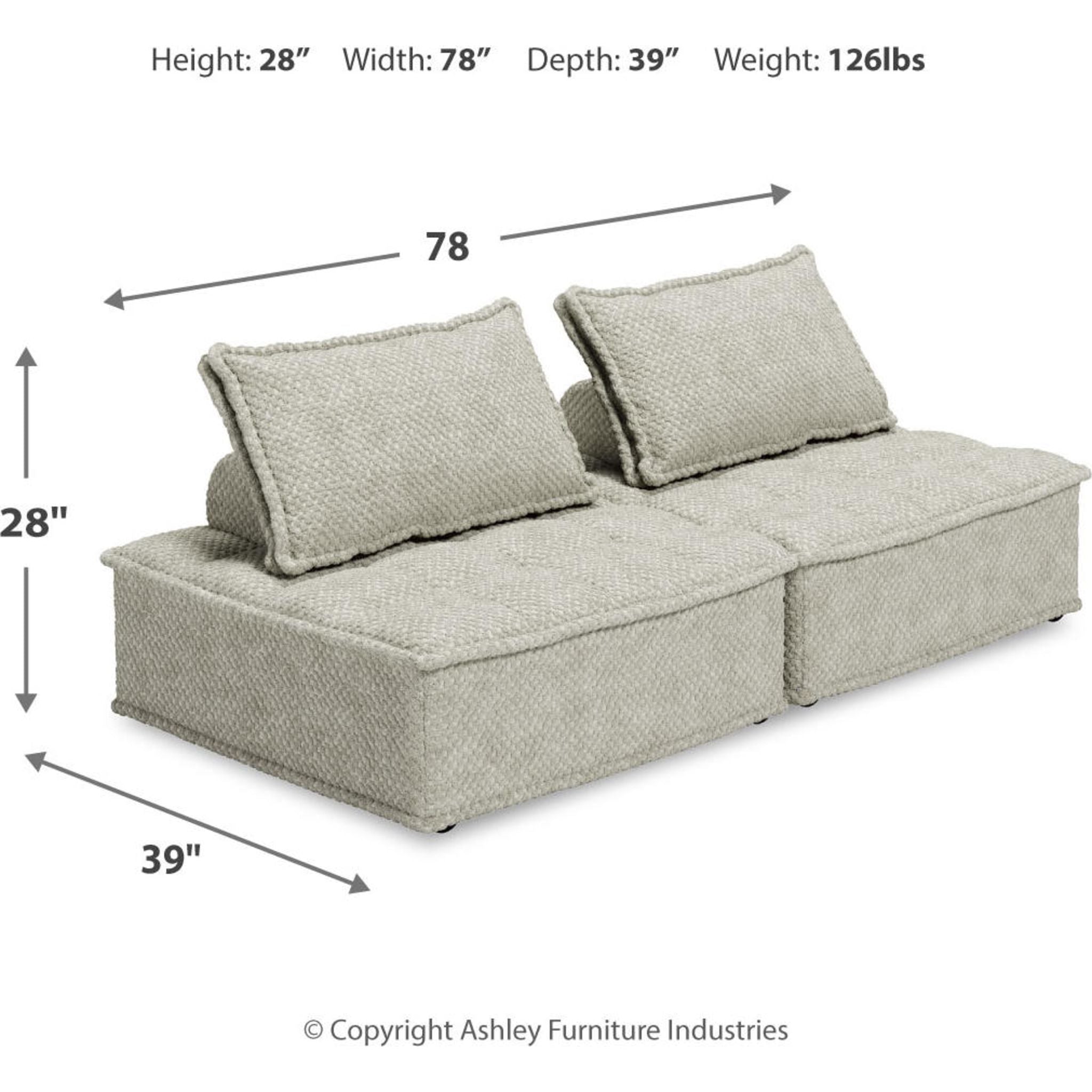 2-Piece Modular Sectional Sofa Set - Modern L-Shaped Couch for Living Room, Lounge & Office - Comfortable & Stylish Home Furniture