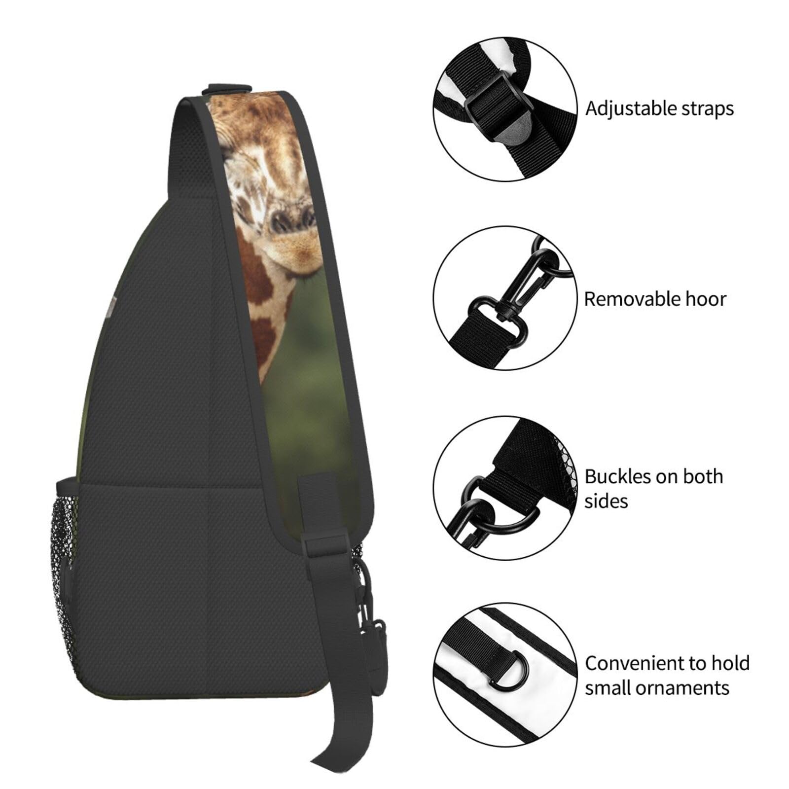 Giraffe Crossbody Bag - Stylish Animal Shoulder Bag for Casual Outings