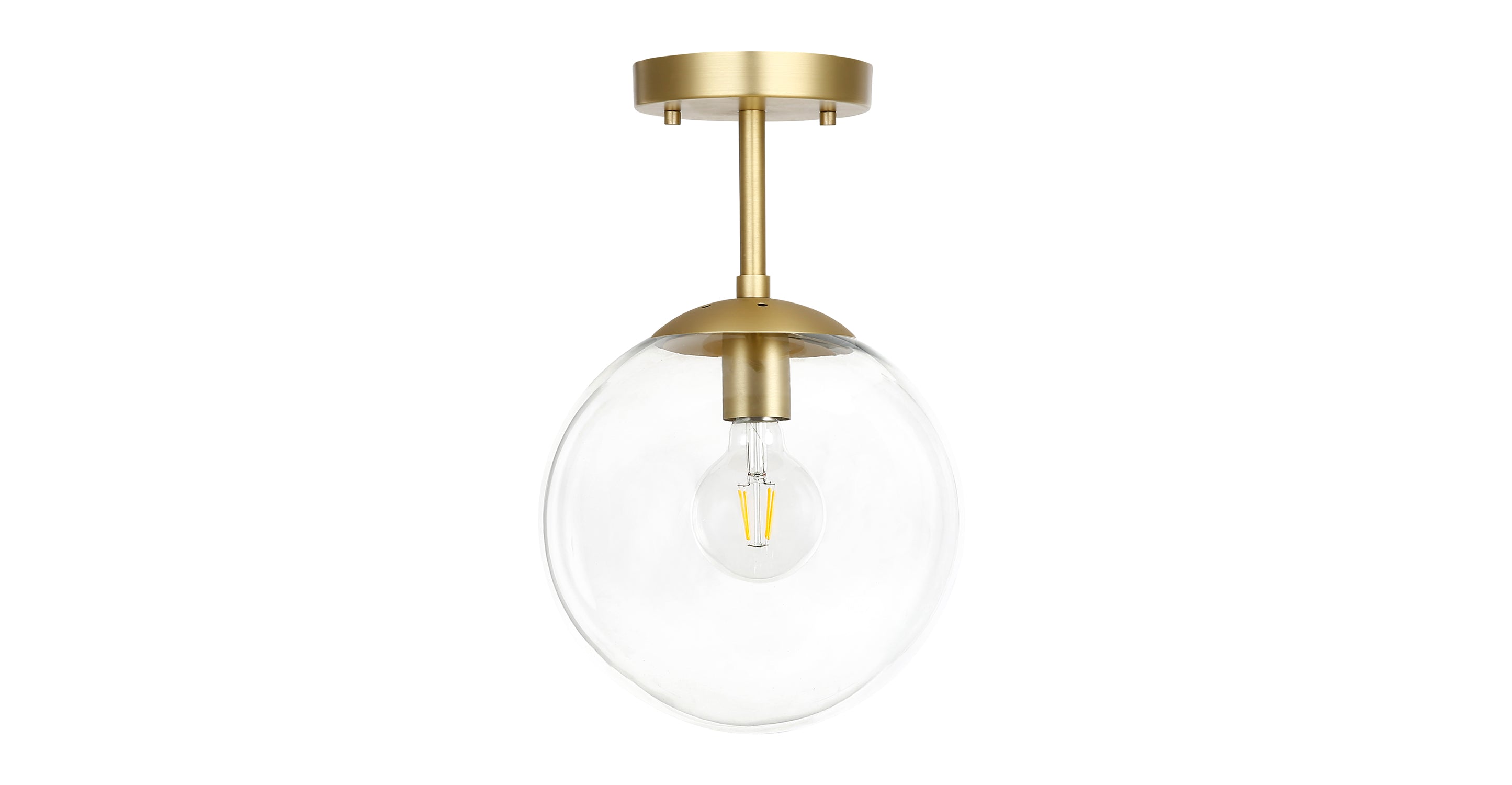 Modern Zeno Globe Ceiling Light Fixture - 12