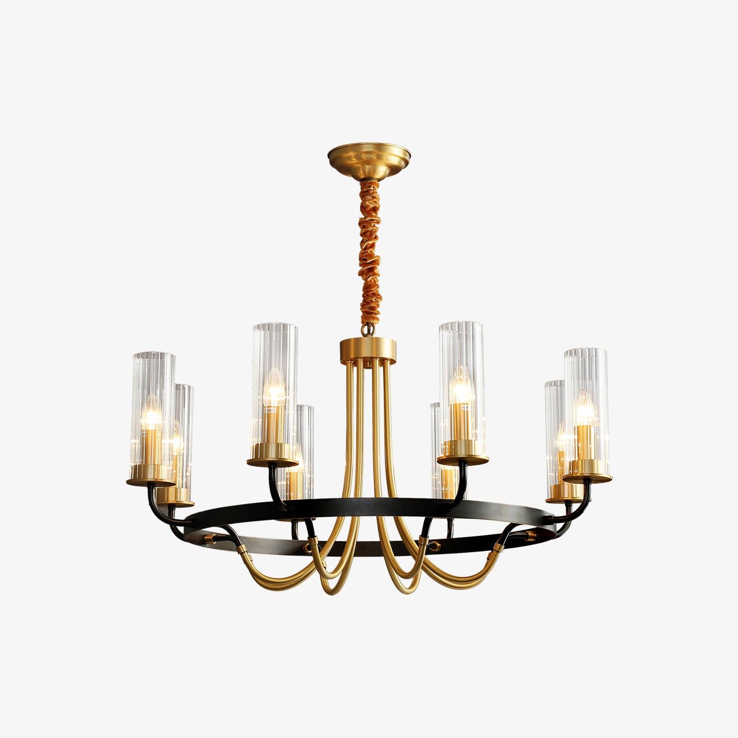 Kearney Chandelier - Elegant Crystal Ceiling Light Fixture for Dining Room, Living Room & Bedroom | Perfect for Home Decor & Wedding Venues