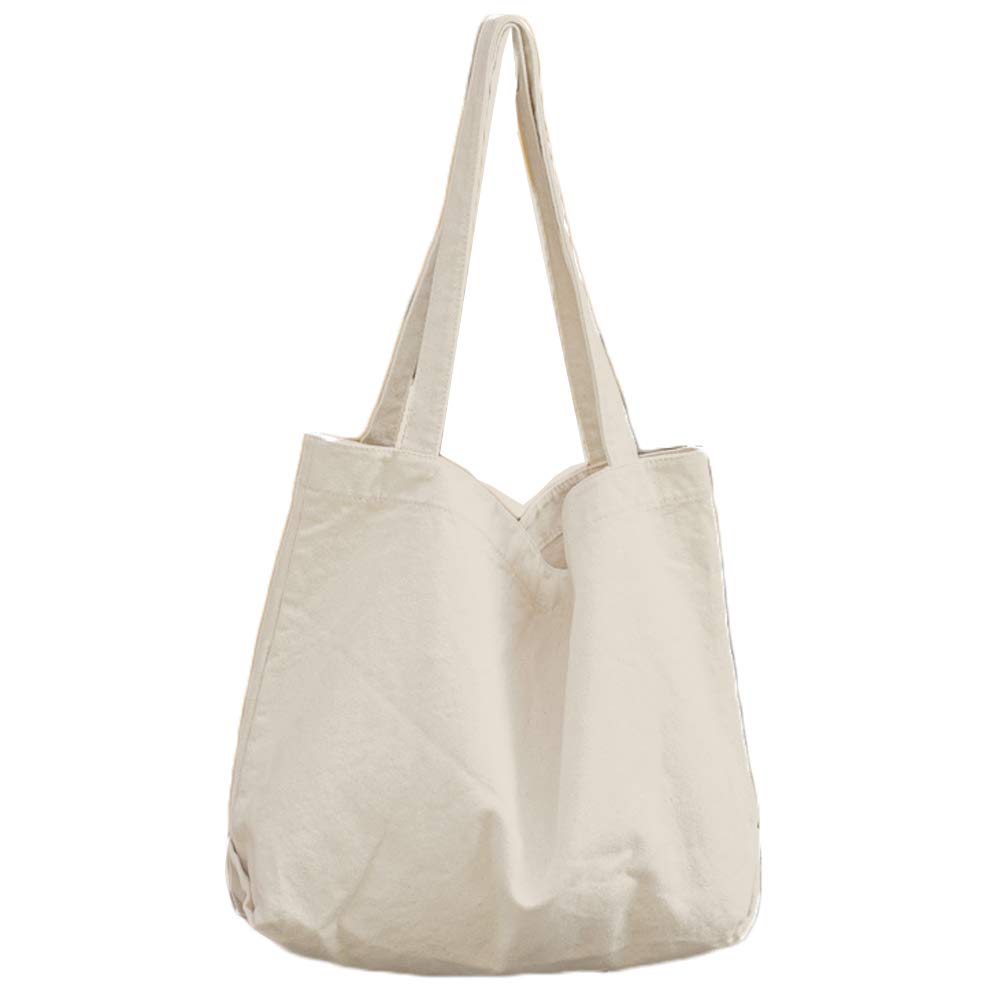 BOBILIKE Women's Canvas Tote Shoulder Bag - Stylish Handbag for Work, Travel & Shopping - Durable Work Bag with Pockets for Office, Commute & Daily Use