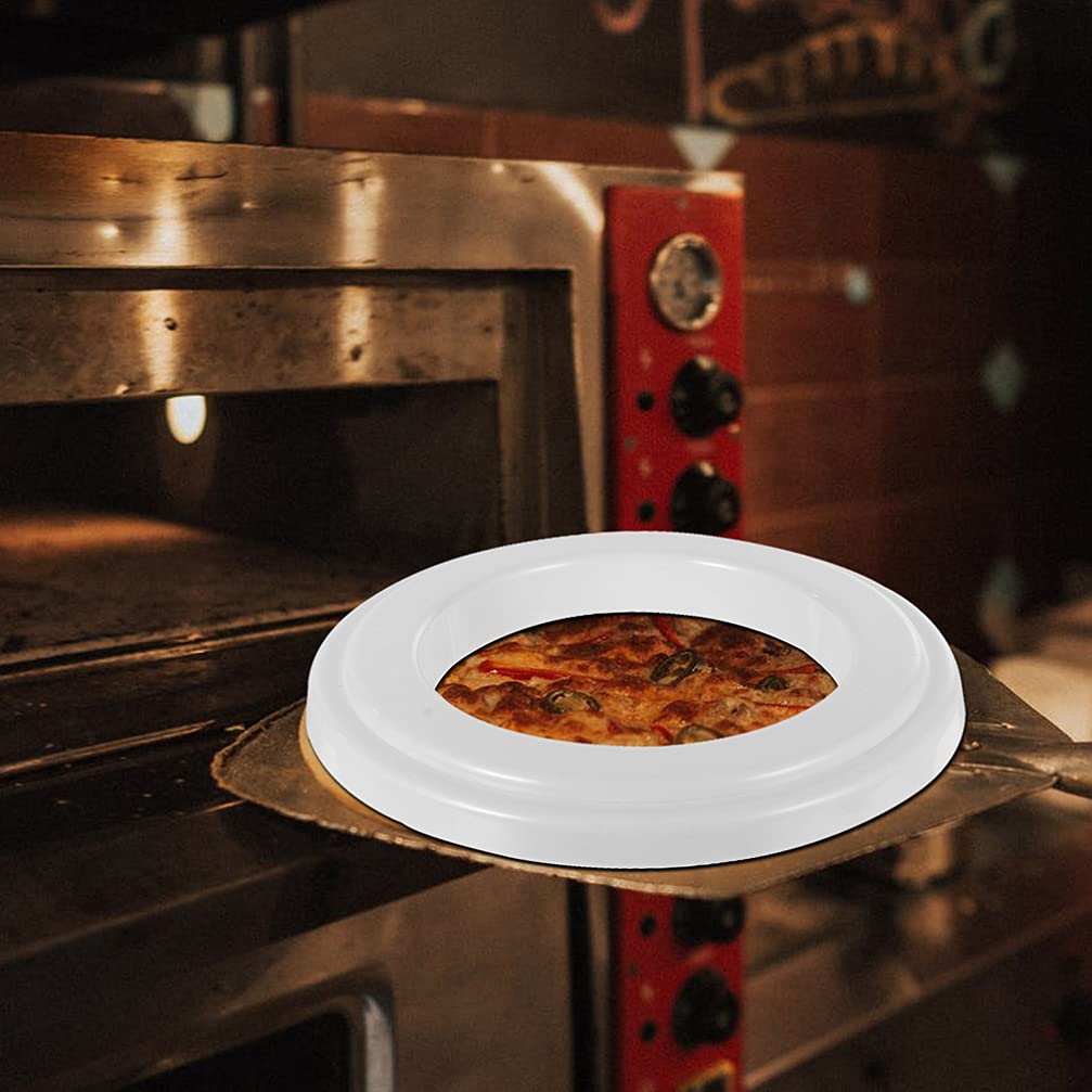 Cabilock 1-Piece Pizza Dough Ring - Stainless Steel Pizza Baking Tool for Perfect Crust - Pizza Pan Saucer & Dough Spreader - Ideal for Home Kitchen, Restaurant & Pizza Party Prep