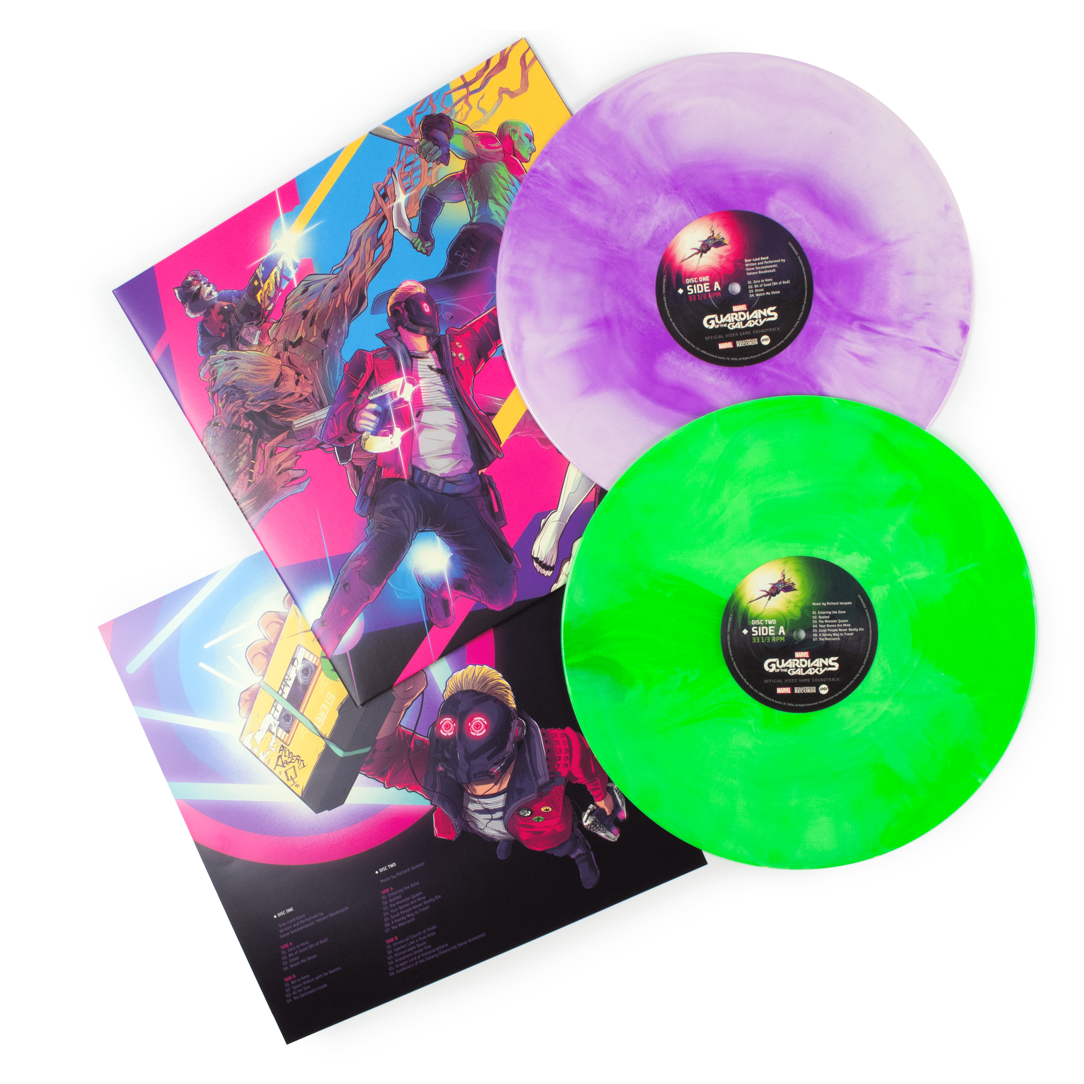 Marvel's Guardians of the Galaxy Official Video Game Soundtrack 2xLP Vinyl Record - Collectible Limited Edition for Gamers & Music Lovers, Perfect for Home Entertainment & Gift Giving