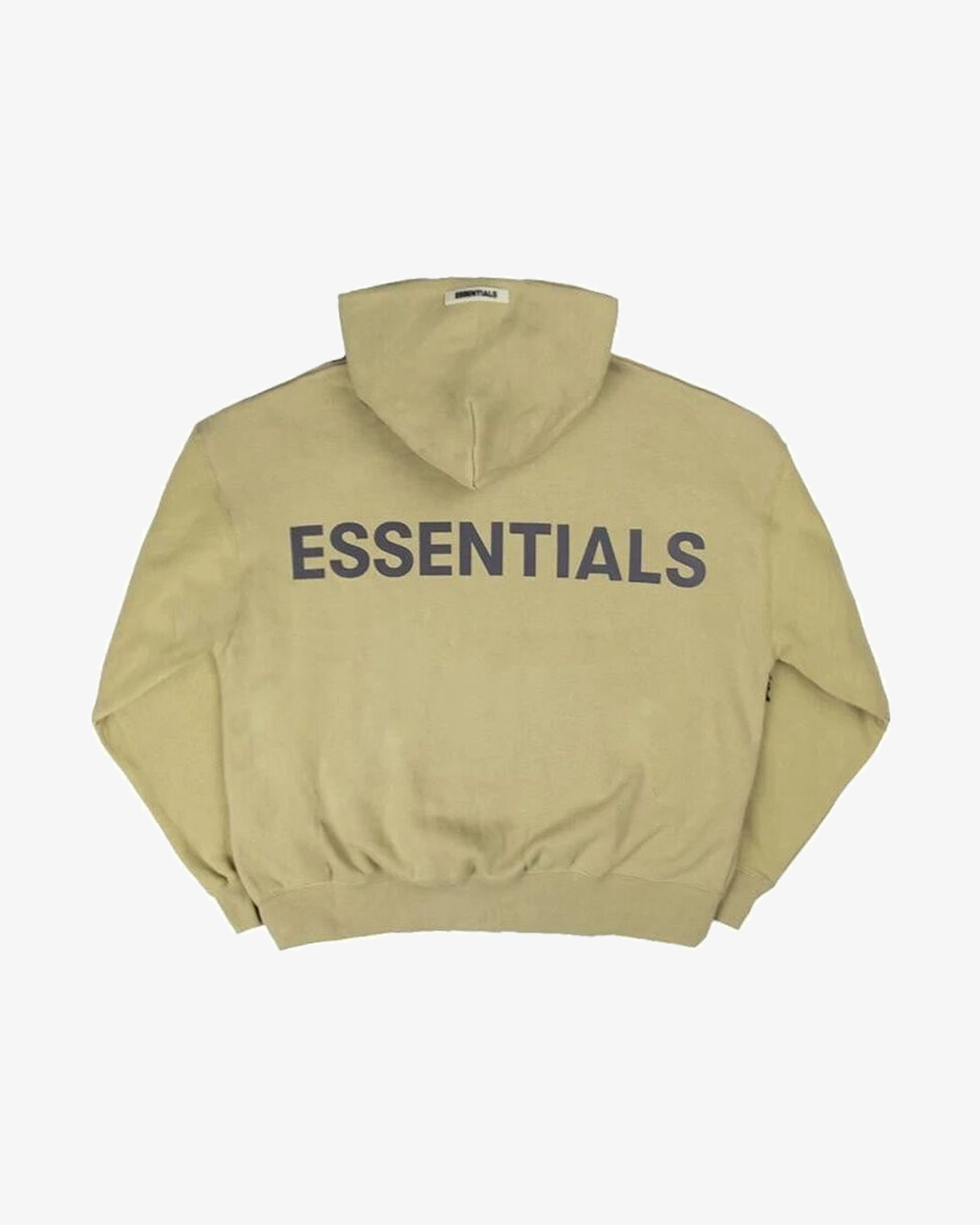 FOG Essentials 2019 Reflective Logo Beige Hoodie for Men - Streetwear Fashion, Casual Wear & Gym Outfit