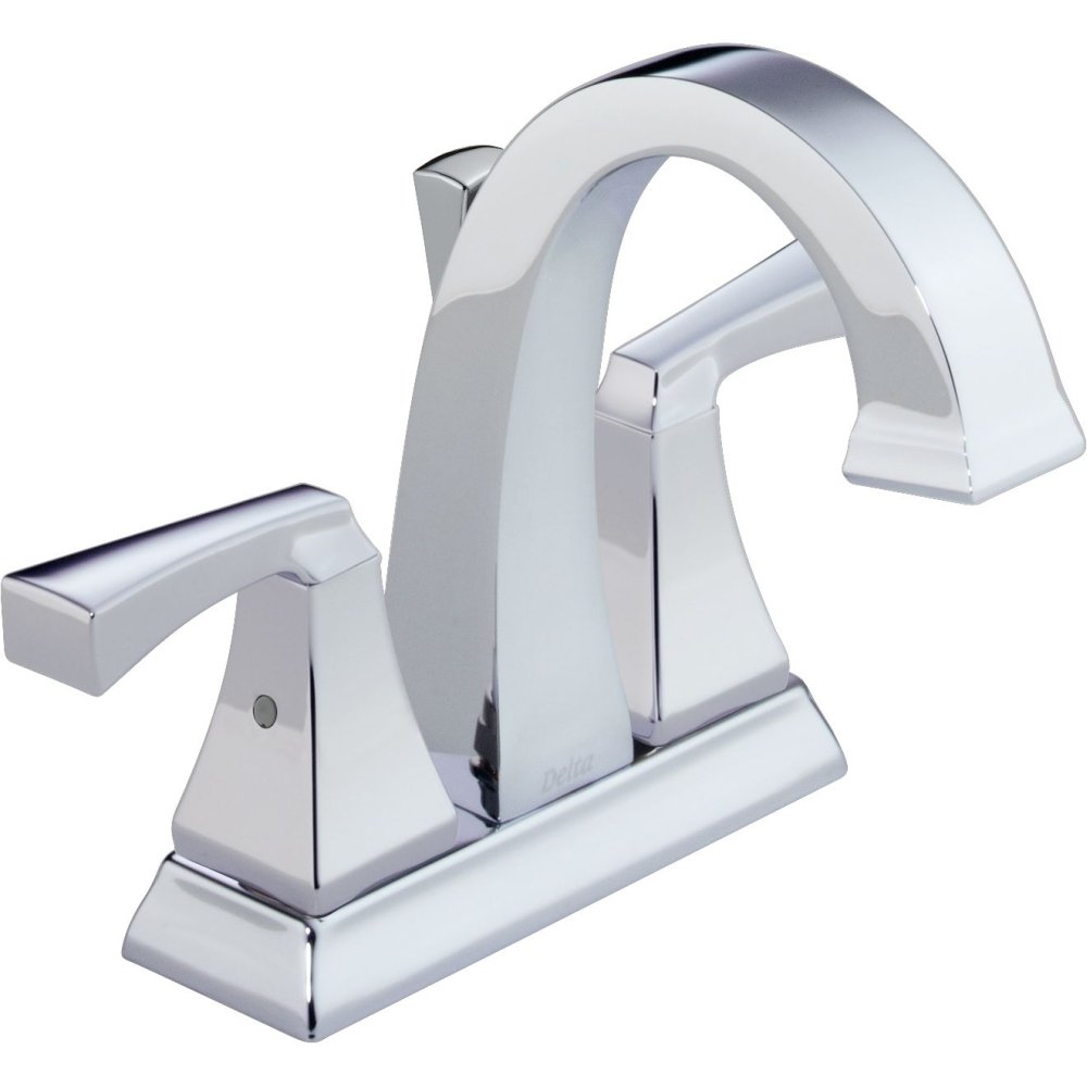 Delta Faucet Dryden Centerset Bathroom Faucet Chrome 2551-MPU-DST - High-Quality Bathroom Sink Faucet with Diamond Seal Technology & Metal Drain Assembly - Perfect for Modern Home, Hotel, and Commercial Bathroom Renovations