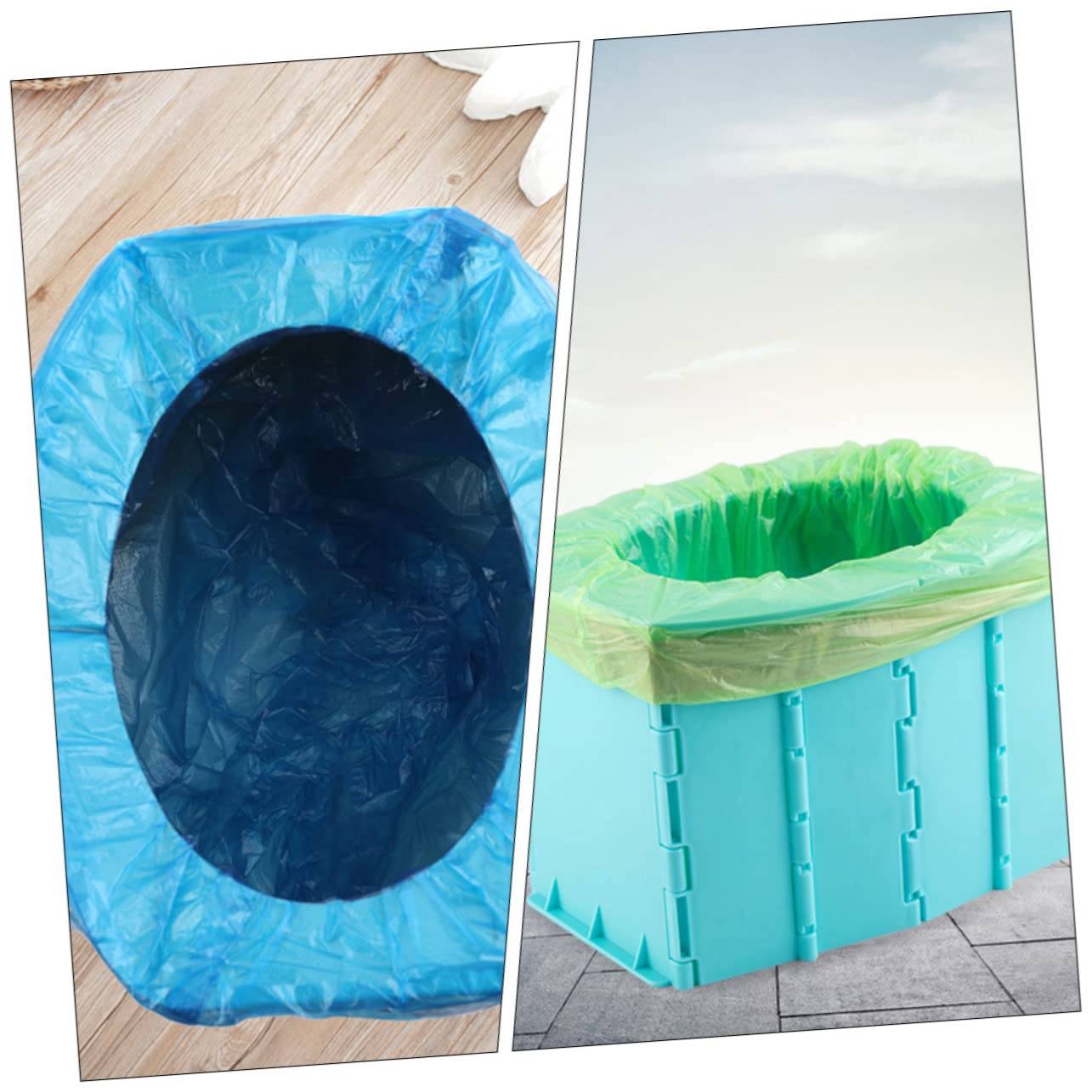 iFUNDOM 3-Pack Foldable Travel Toilet Seat Cover - Portable Car Potty Chair for Adults & Kids, Lightweight PP Material - Perfect for Camping, Road Trips & Emergency Use