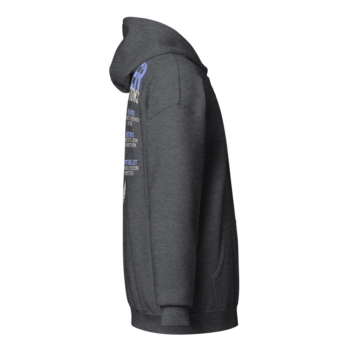 Sober Translations Vol. 2 Reimagined - Zip Up Recovery Hoodie for Men & Women | Comfortable Addiction Recovery Apparel | Perfect for 12-Step Meetings, Sober Living & Everyday Wear