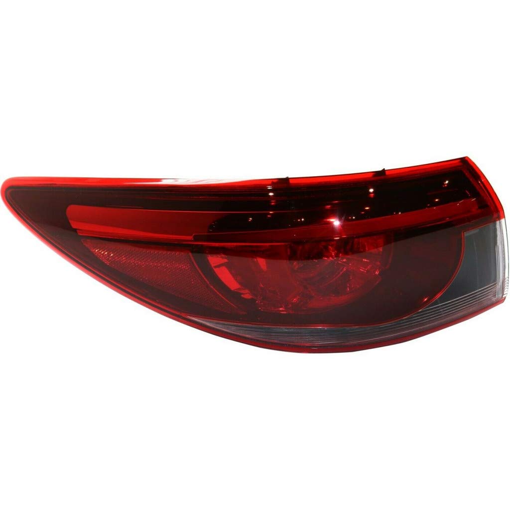Mazda 6 Tail Light Assembly 2016-2017 Driver Side Outer LED Replacement Part MA2804121 GMN351160B - Perfect for Night Driving & Enhanced Vehicle Safety