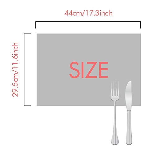 DIYthinker Hello World Korean Art Deco Gift - Fashion Placemat Pad for Kitchen & Dining, Woven Heat-Resistant Rectangle Cushion - Perfect for Home Decor, Gifts, and Table Setting
