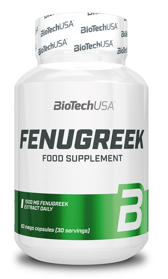 BioTechUSA Fenugreek Supplement - 60 Capsules for Muscle Growth, Digestion & Lactation Support | Gym, Post-Workout & Nursing