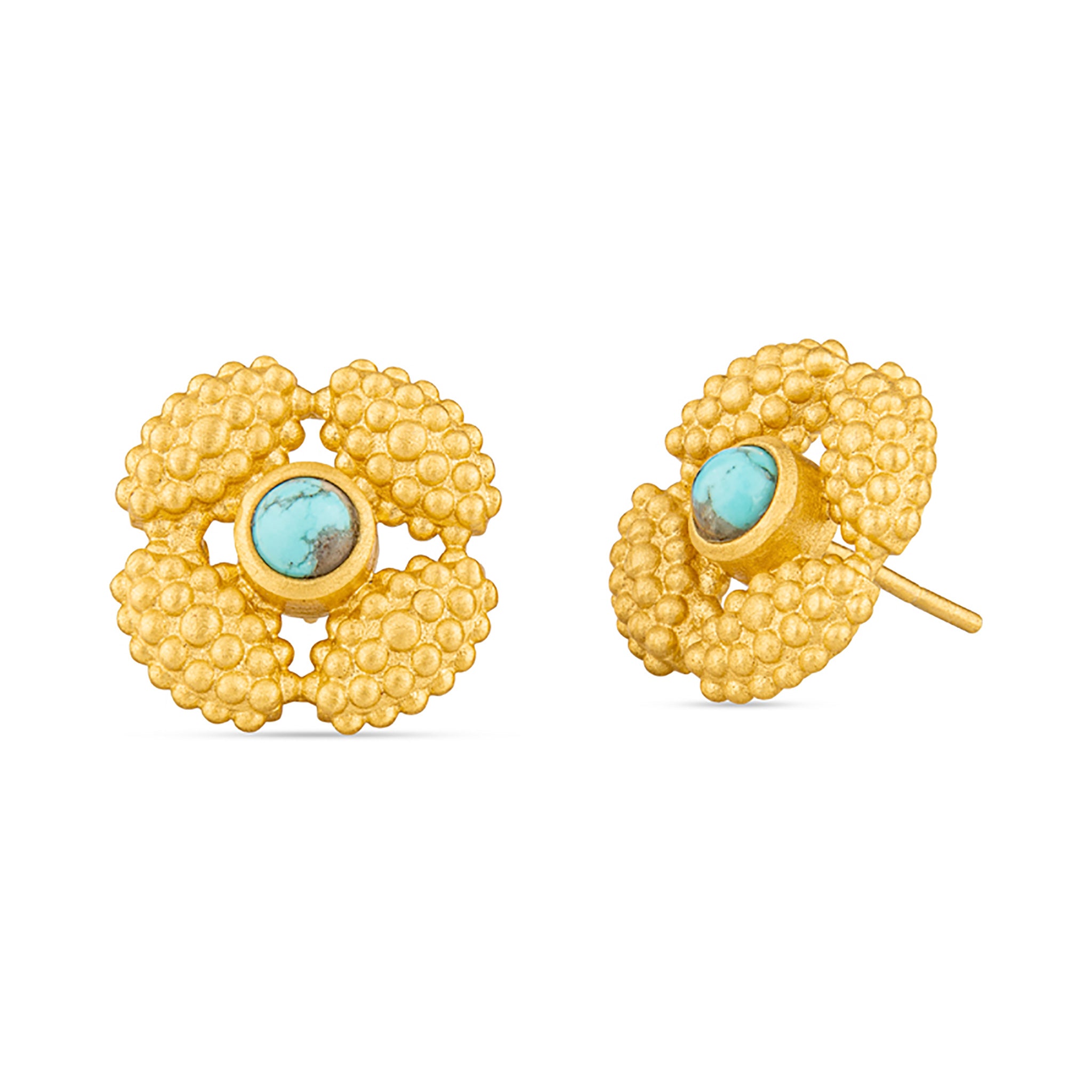 Azure Skies Stud Earrings for Women - Elegant Blue Crystal Earrings for Daily Wear & Special Occasions