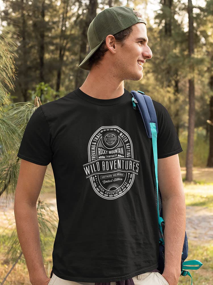 Wild Mountain Adventures T-Shirt for Men - Hiking, Camping & Outdoor Activities