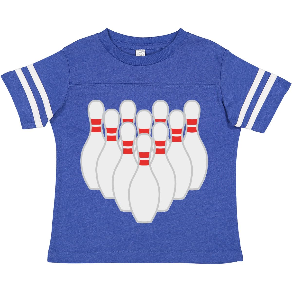 Inktastic 10 Pins for Bowling Toddler T-Shirt - Cute Bowling-Themed Cotton Tee for Kids - Perfect for Bowling Parties, Sports Events & Casual Wear