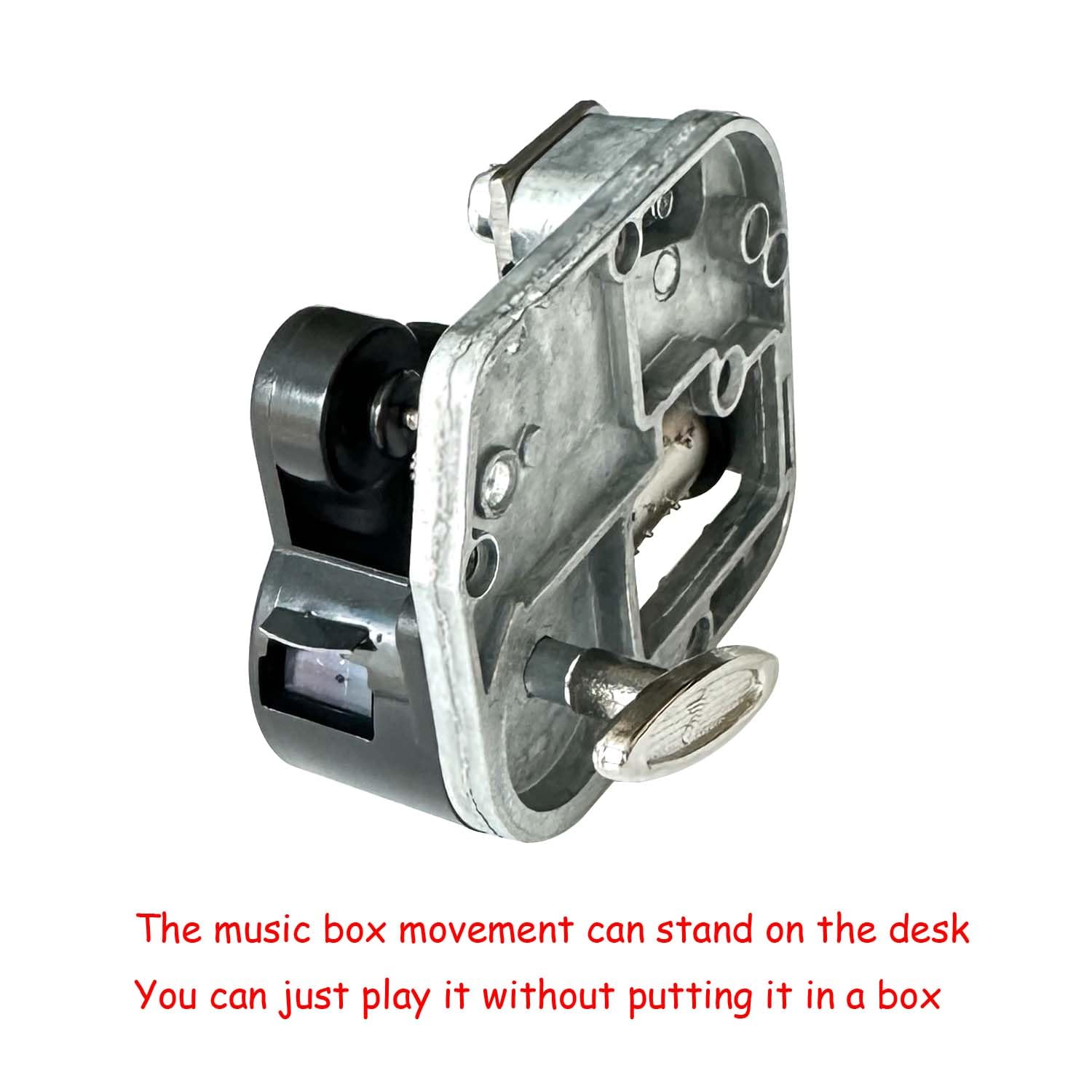 Pursuestar White Christmas Wind Up Music Box Mechanism - DIY Replacement Movement for Handmade Music Boxes | Perfect for Holiday Decor, Gift Giving & Craft Projects