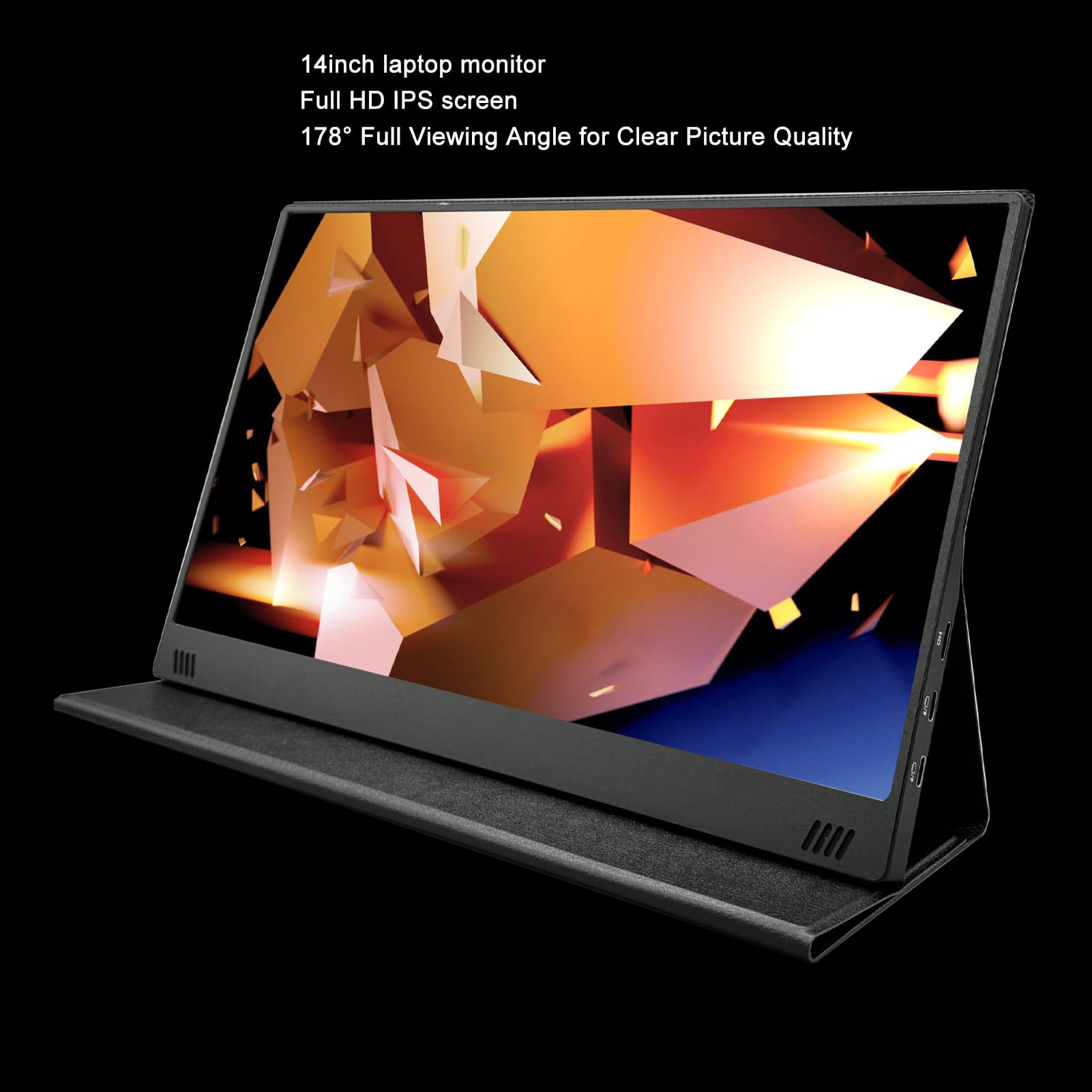 Monitor da Gioco Portatile 14 Pollici FHD 1080P, Secondo Schermo Esterno Sottile e Leggero con Modalità Visualizzazione Multiple, Spina Europea - Ideale per Lavoro, Studio e Gaming